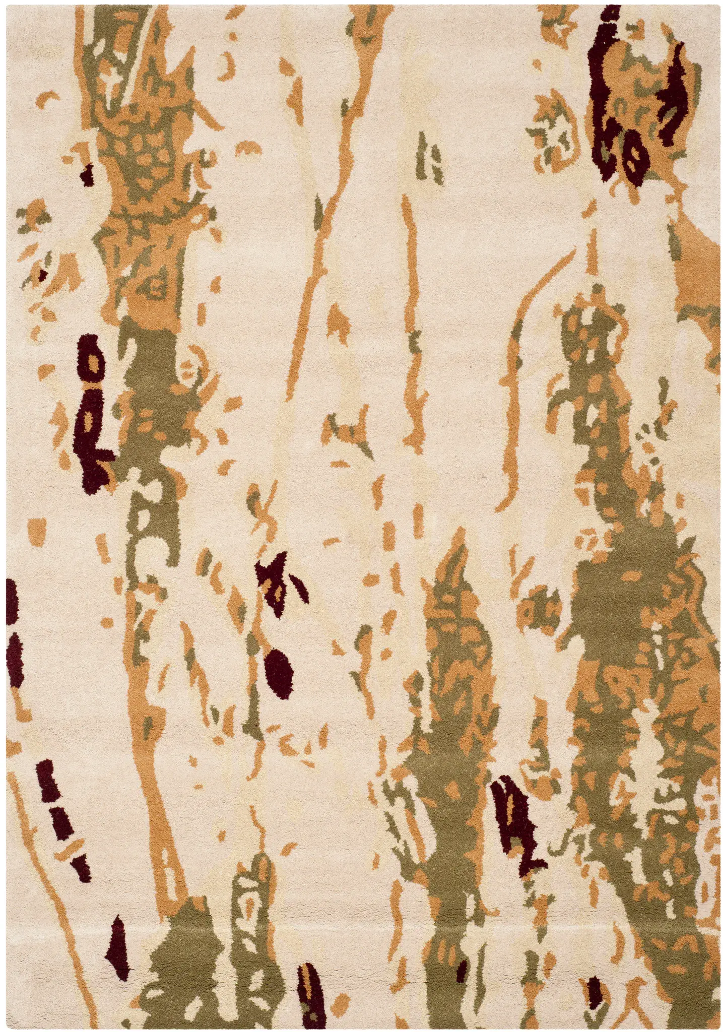 Bella Abstract Bark Hand-Tufted Wool Rug