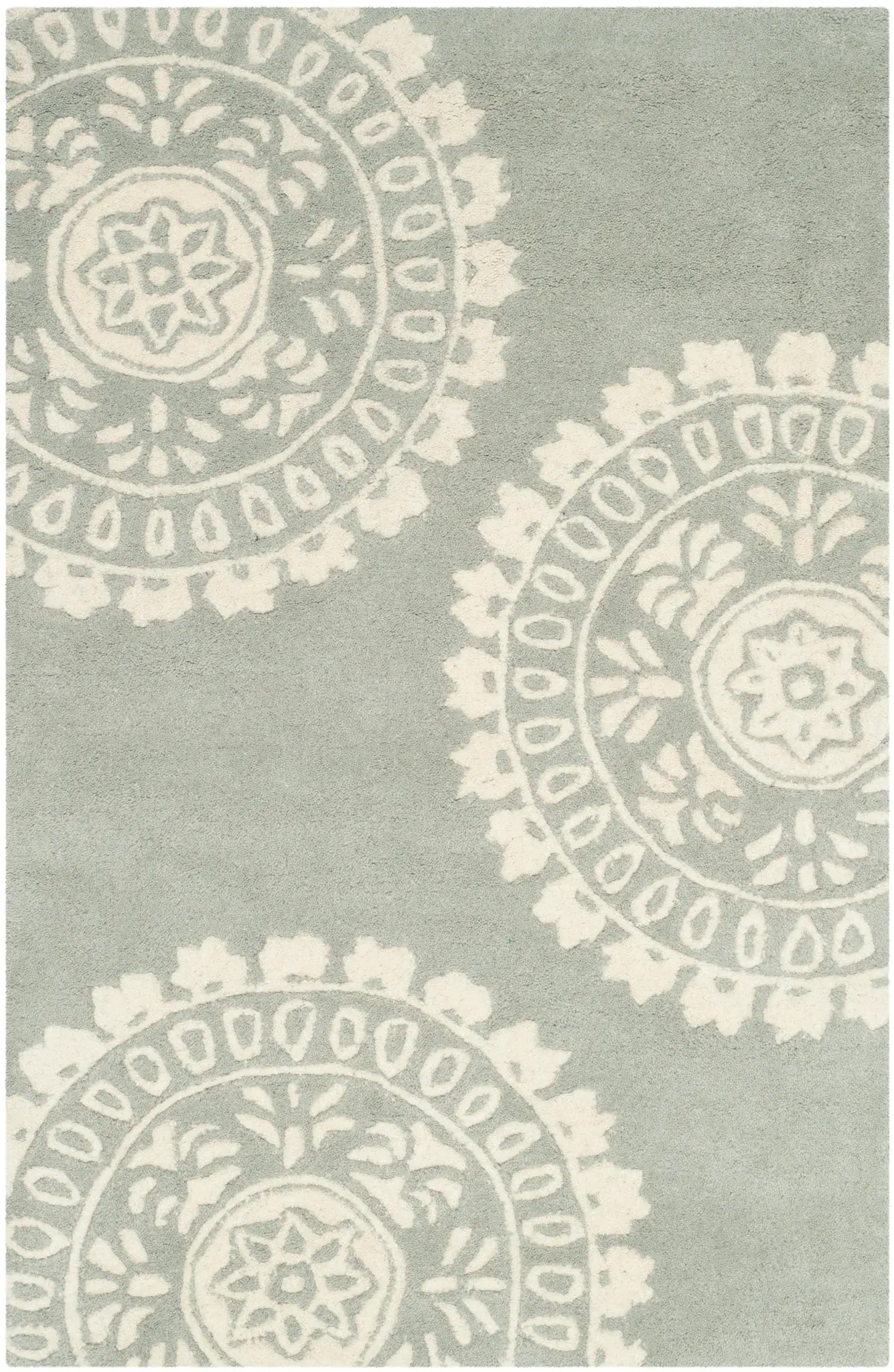 Bella Asymmetrical Medallion Hand-Tufted Wool Rug