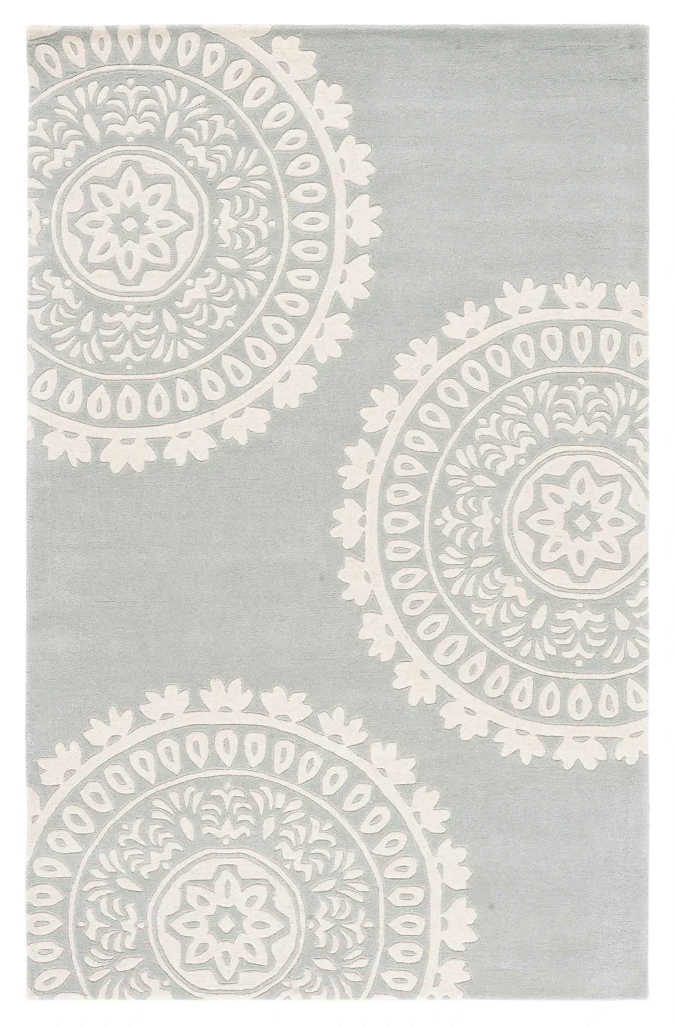Bella Asymmetrical Medallion Hand-Tufted Wool Rug