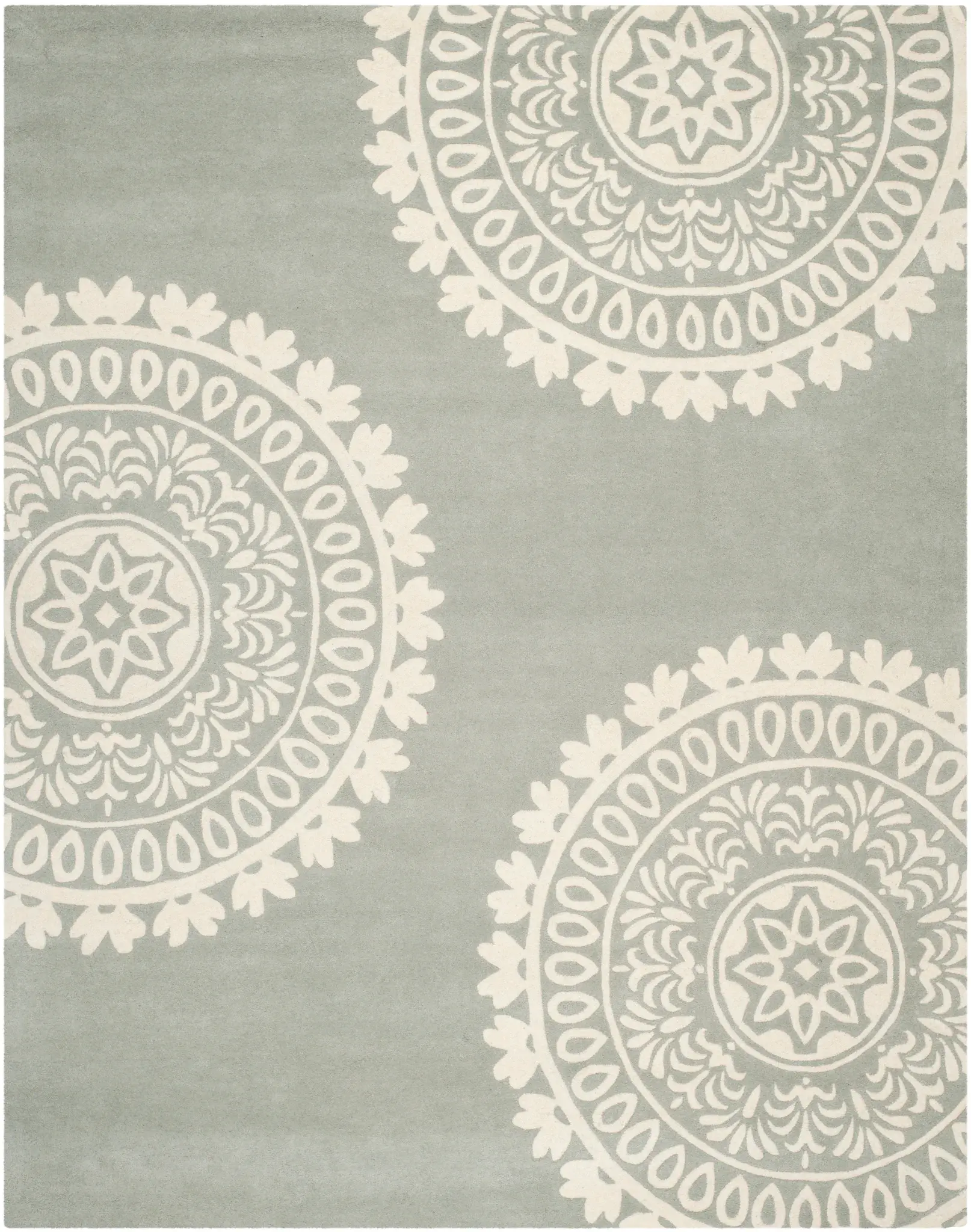 Bella Asymmetrical Medallion Hand-Tufted Wool Rug