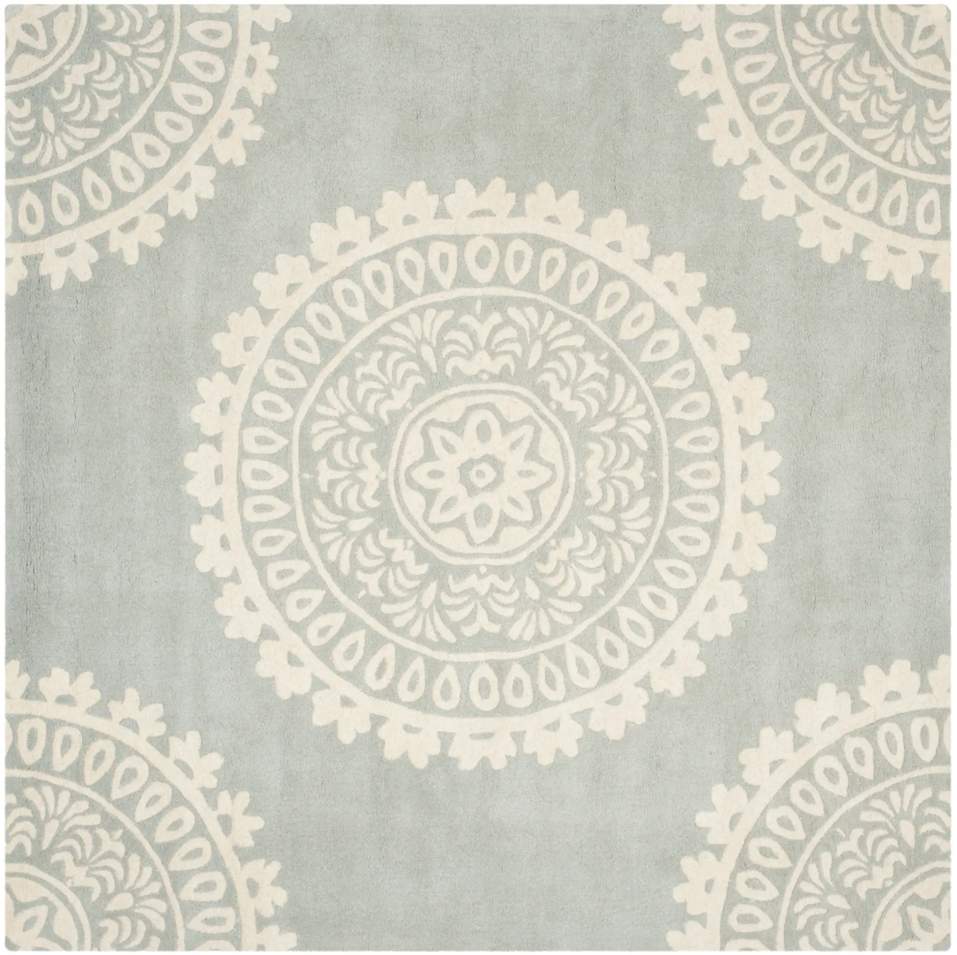Bella Medallion Hand-Tufted Wool Rug