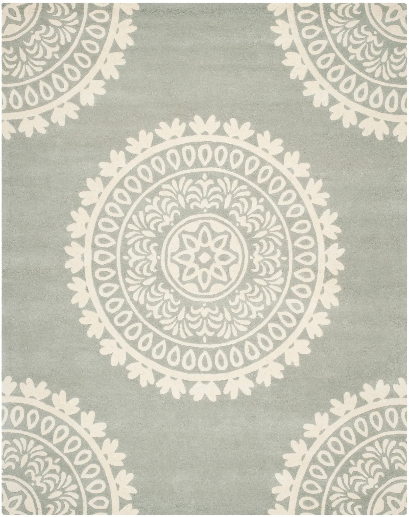 Bella Medallion Hand-Tufted Wool Rug