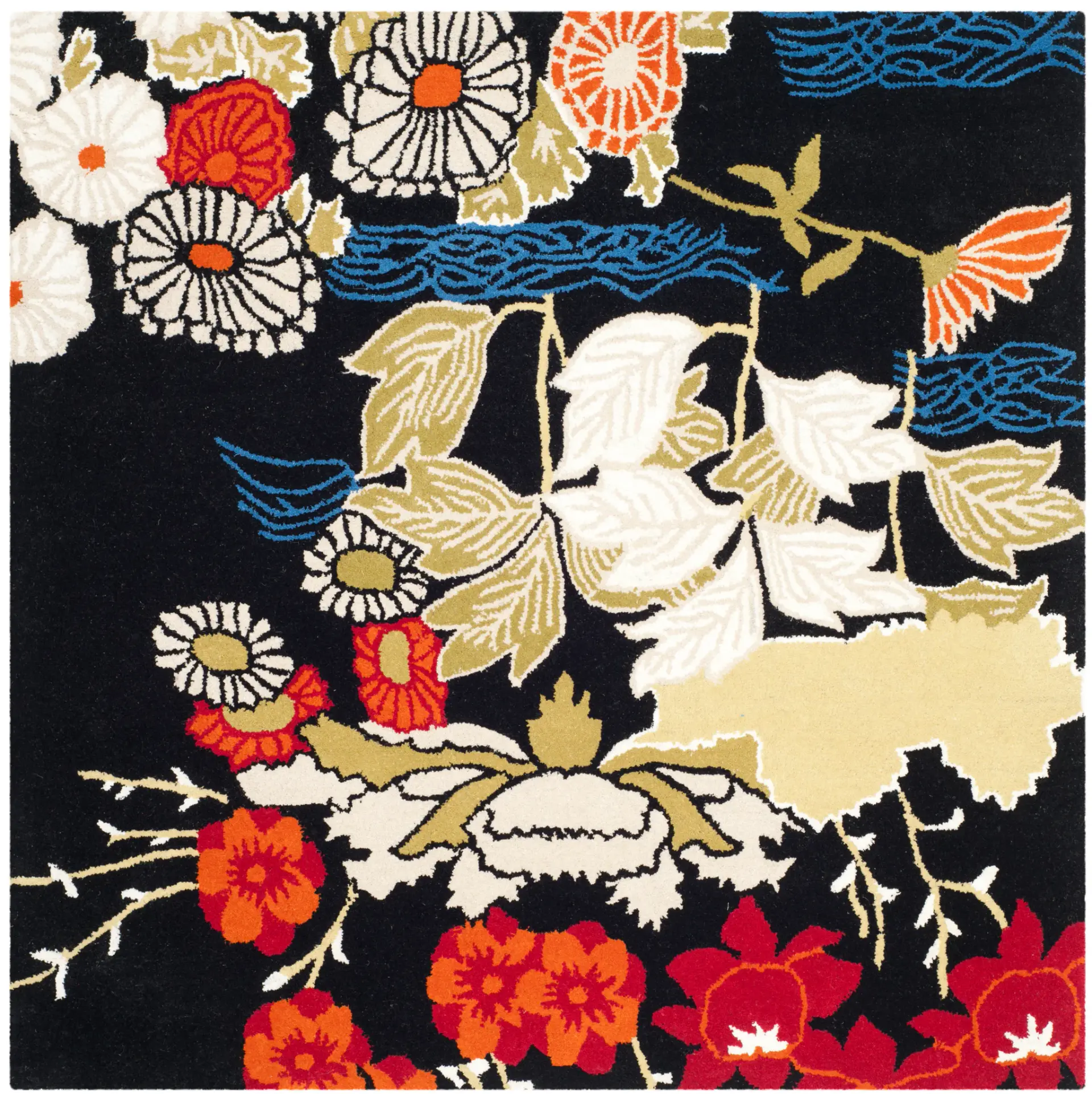 Bella Floral Hand-Tufted Wool Rug
