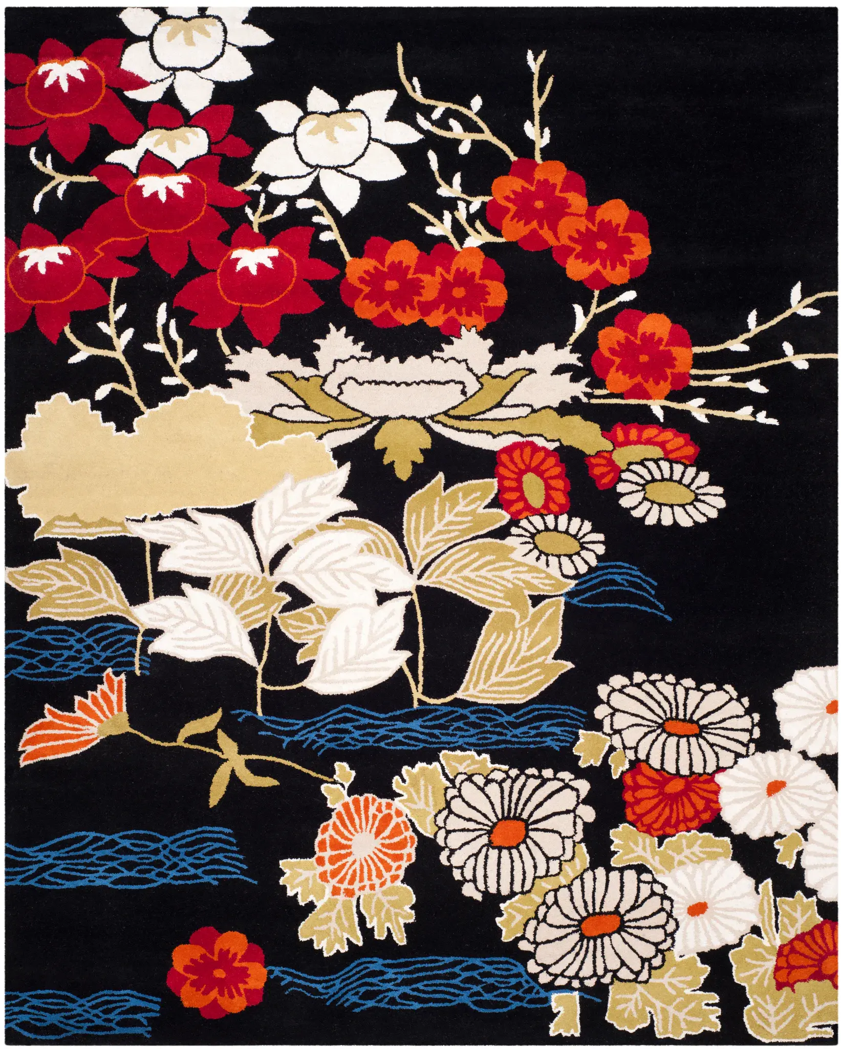Bella Floral Hand-Tufted Wool Rug