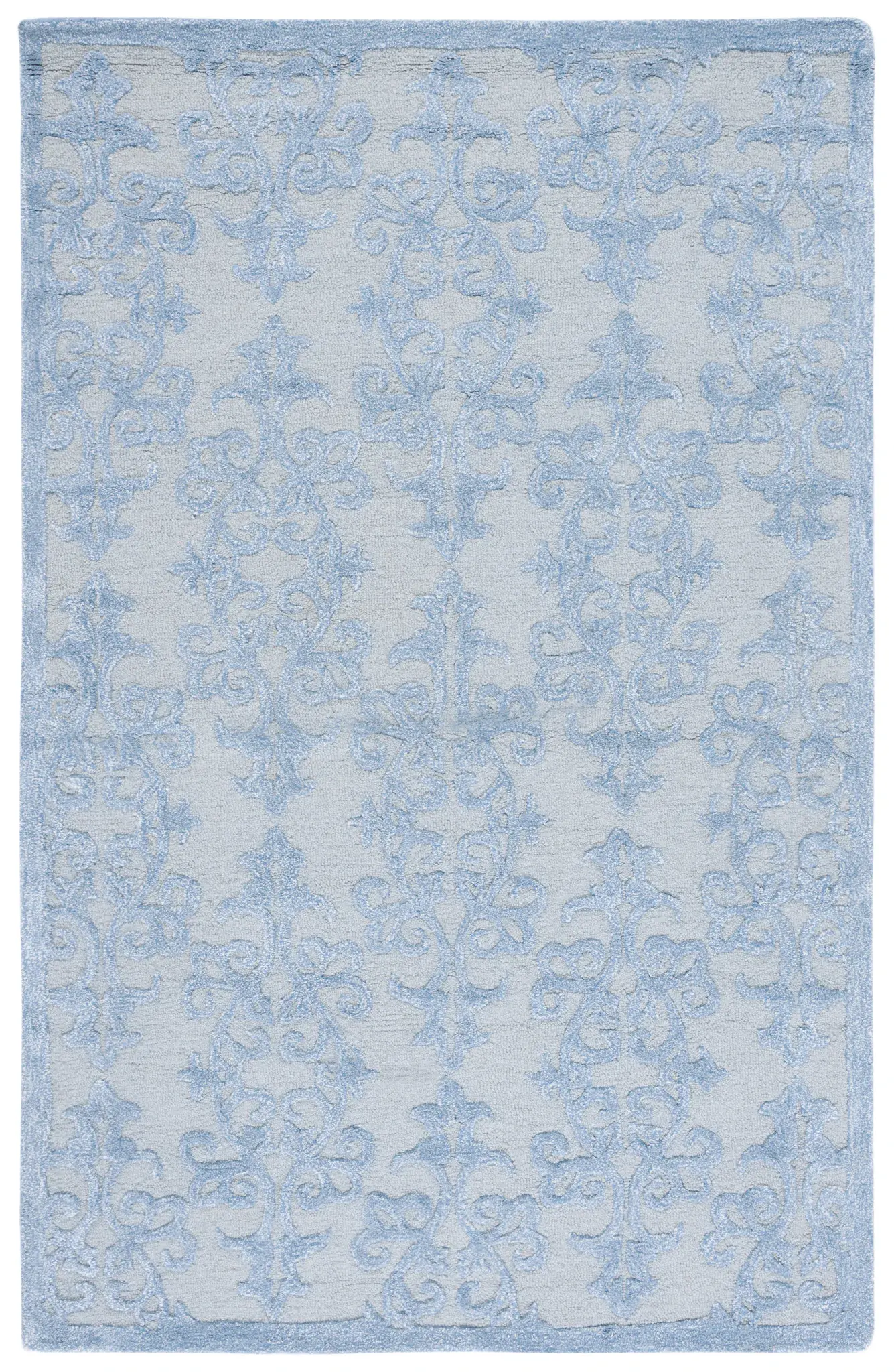 Bella Damask Hand-Tufted Rug