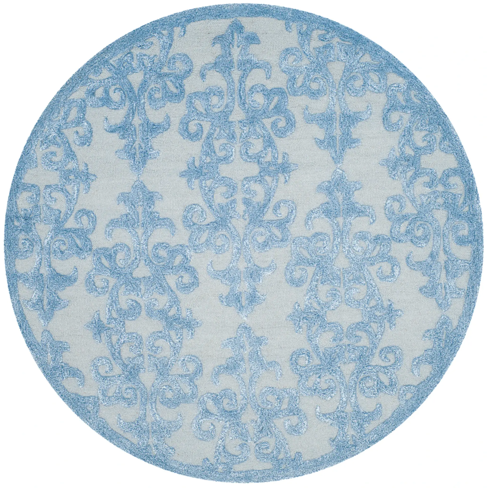 Bella Damask Hand-Tufted Rug
