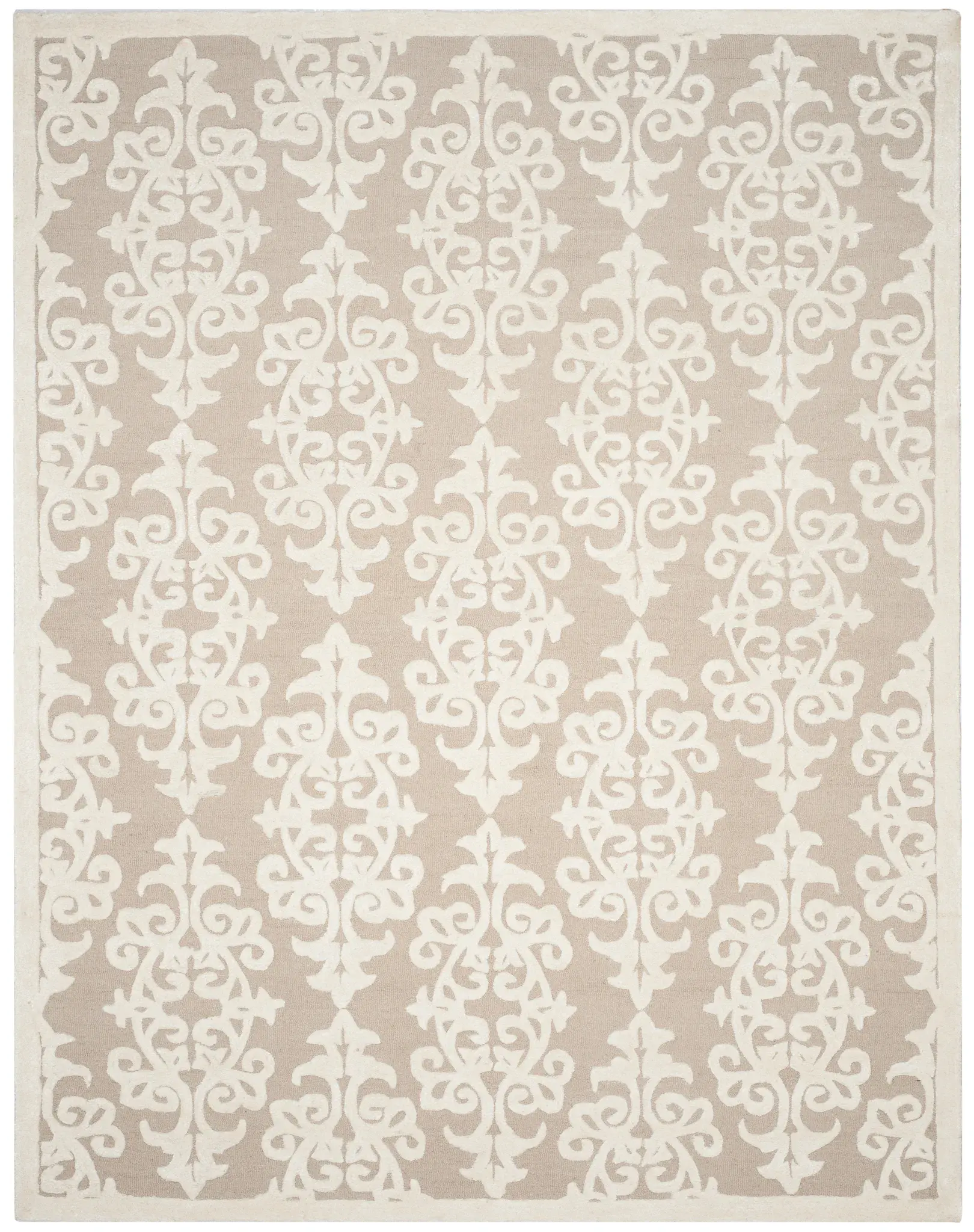 Bella Damask Hand-Tufted Rug
