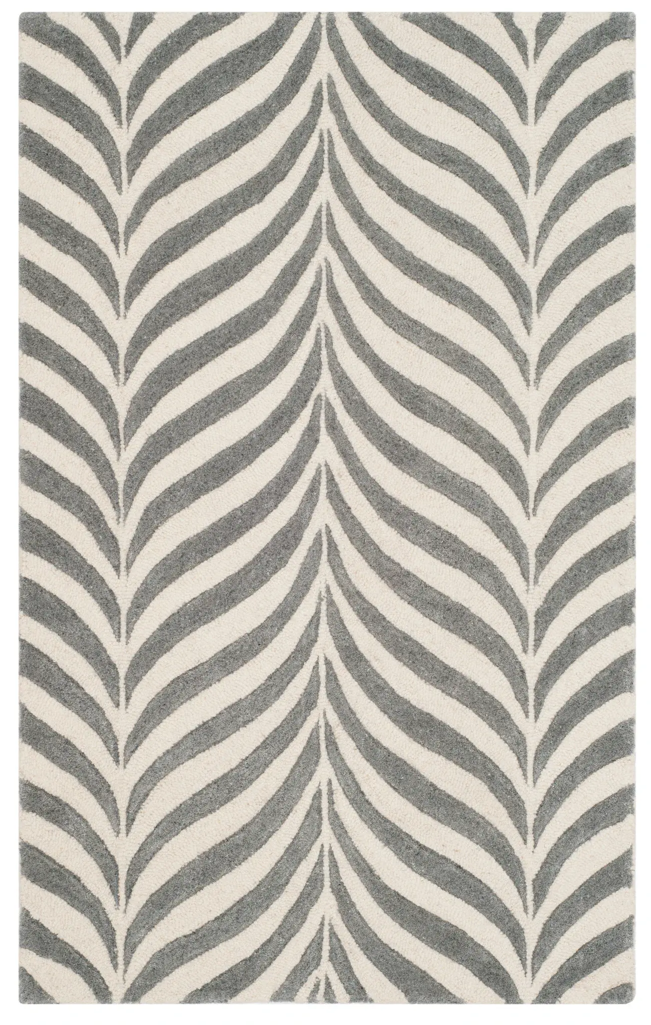 Bella Chevron Wave Hand-Tufted Wool Rug