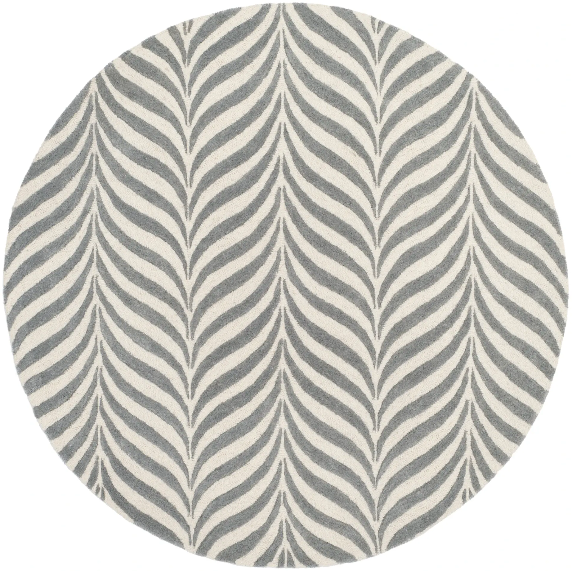Bella Chevron Wave Hand-Tufted Wool Rug