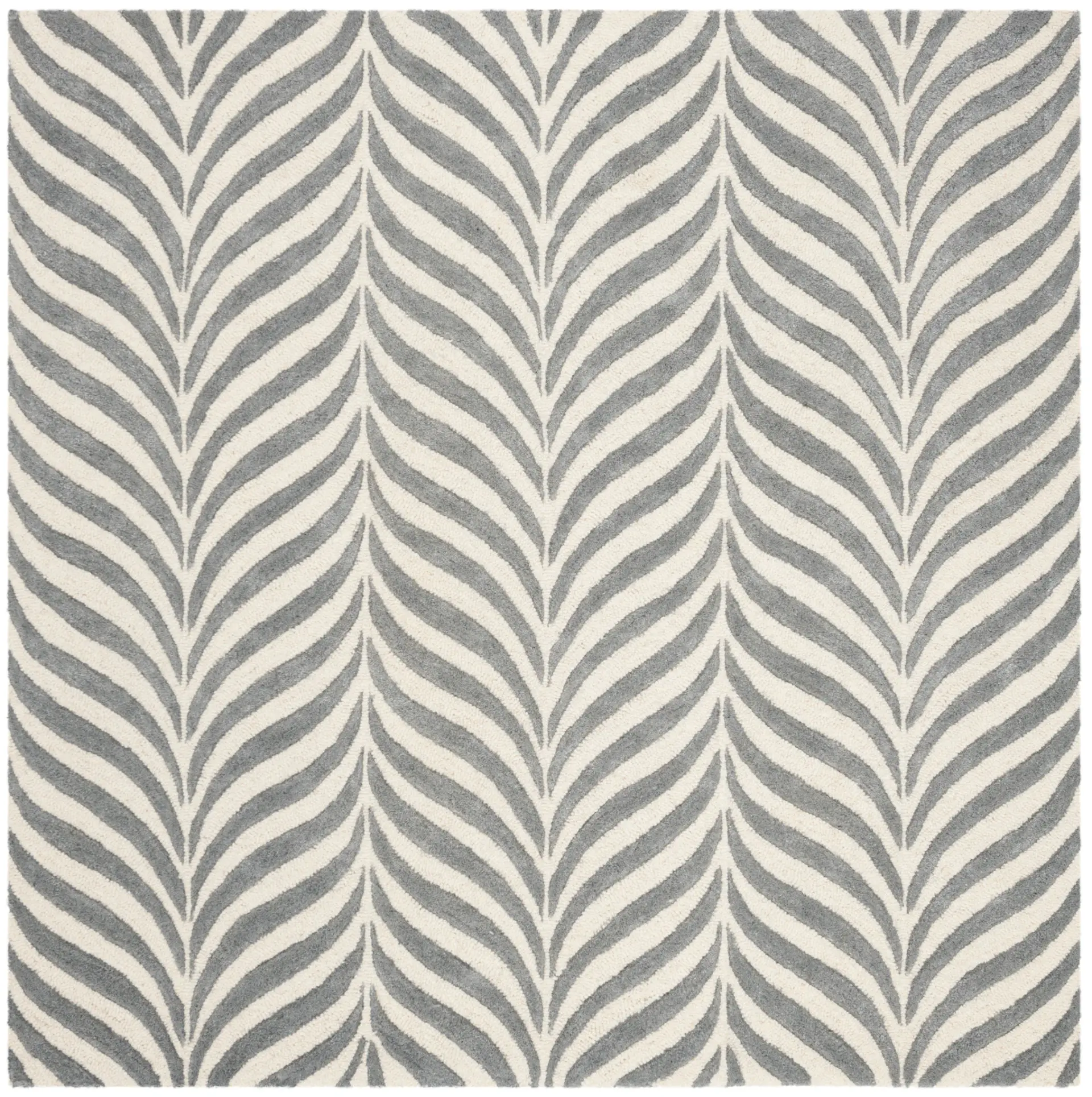 Bella Chevron Wave Hand-Tufted Wool Rug