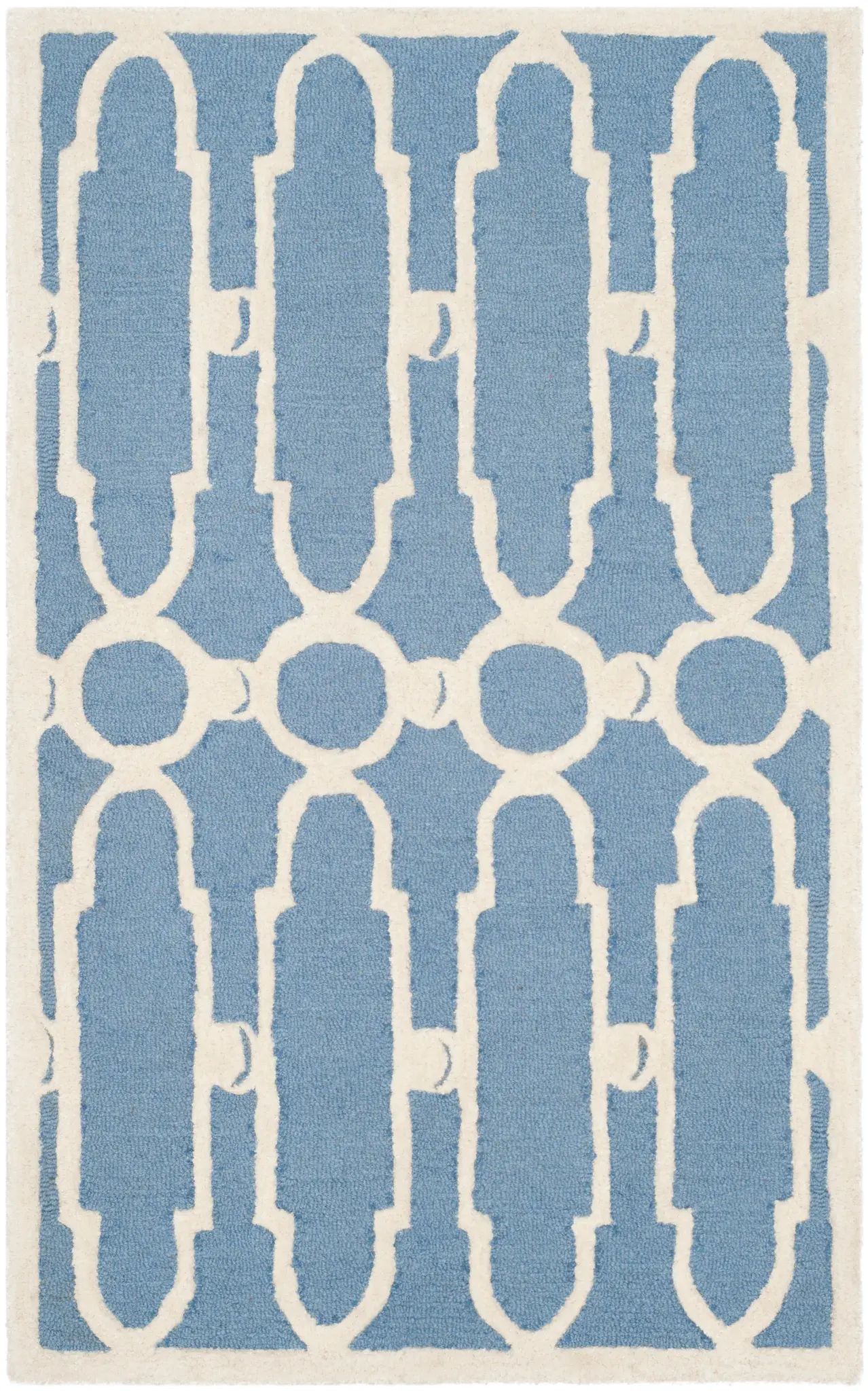 Bella Geometric Trellis Hand-Tufted Wool Rug