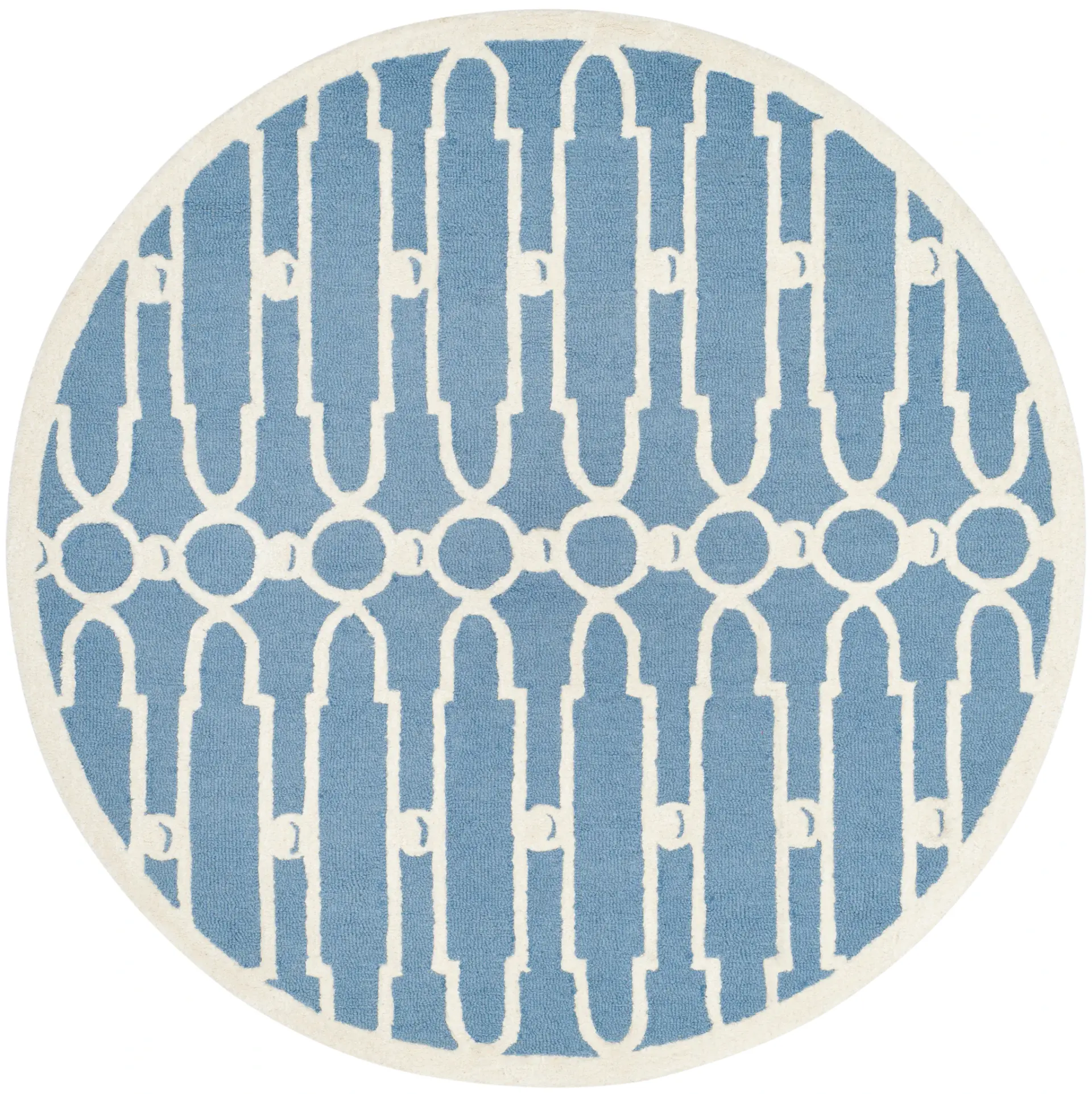 Bella Geometric Trellis Hand-Tufted Wool Rug