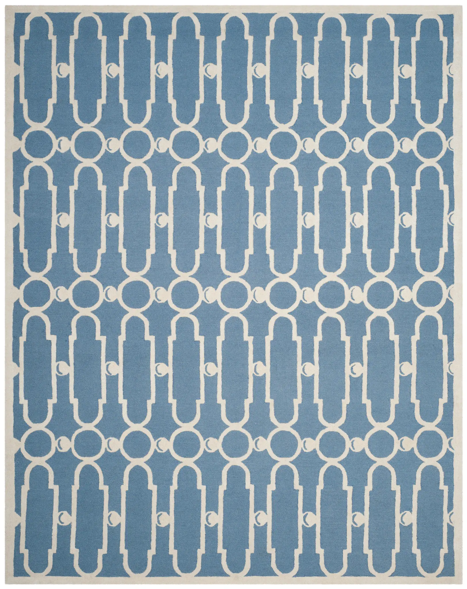 Bella Geometric Trellis Hand-Tufted Wool Rug