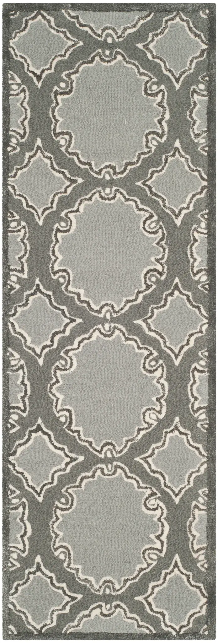 Bella Scalloped Trellis Hand-Tufted Wool Rug