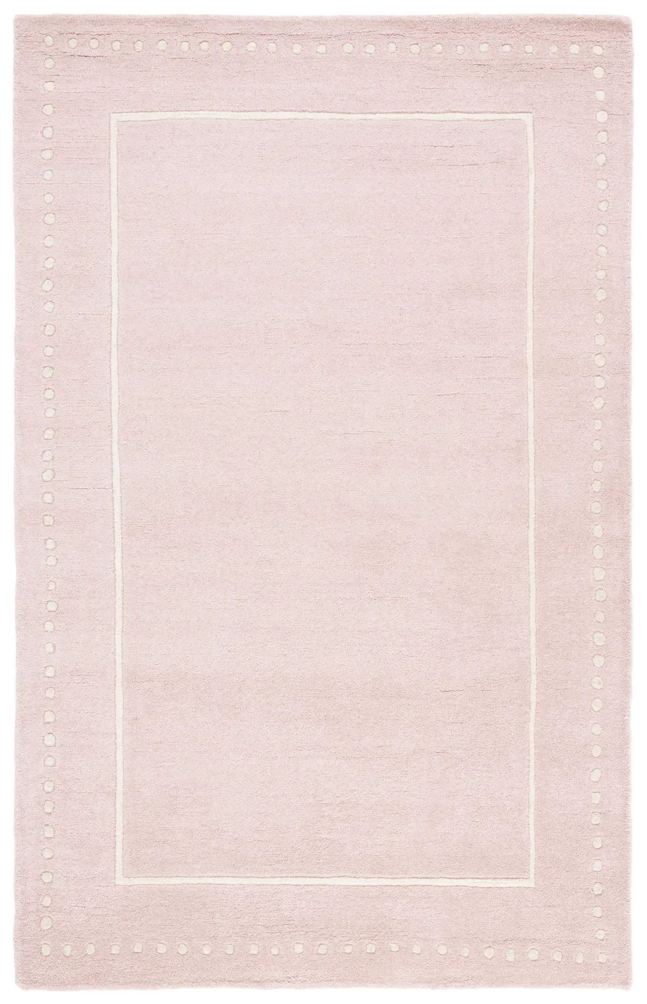Bella Dotted Border Hand-Tufted Wool Rug