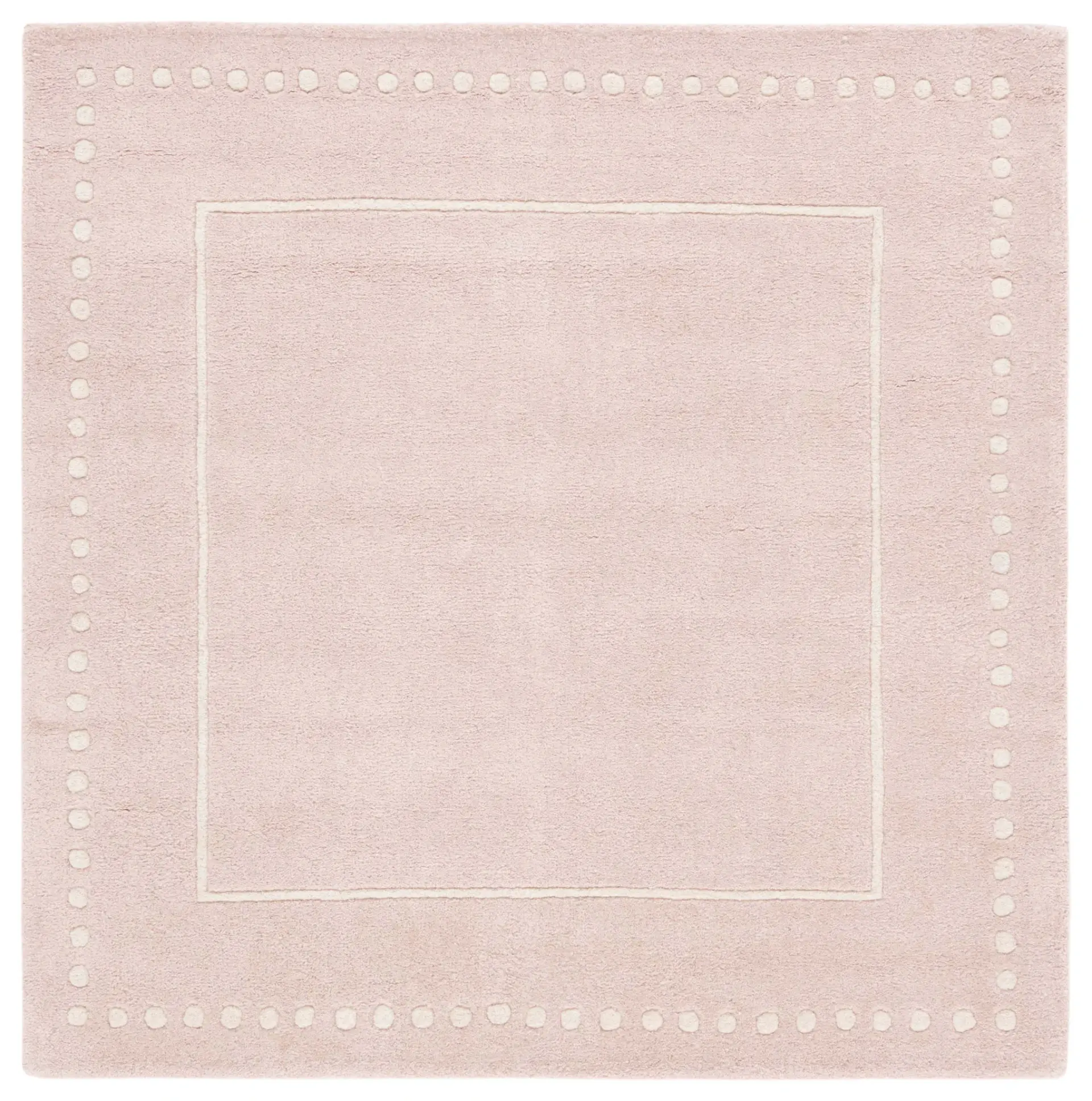 Bella Dotted Border Hand-Tufted Wool Rug