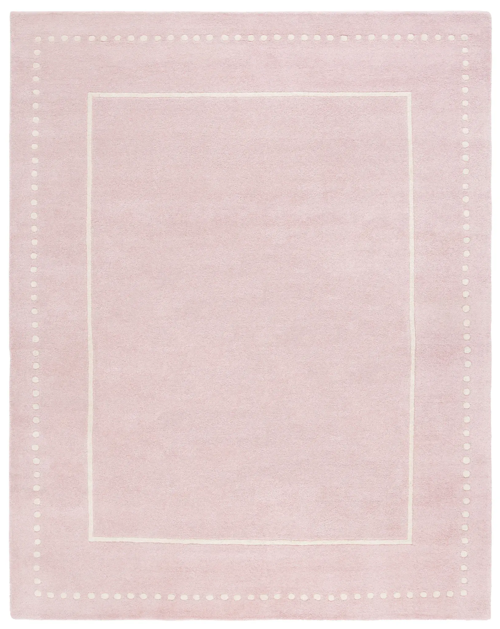 Bella Dotted Border Hand-Tufted Wool Rug