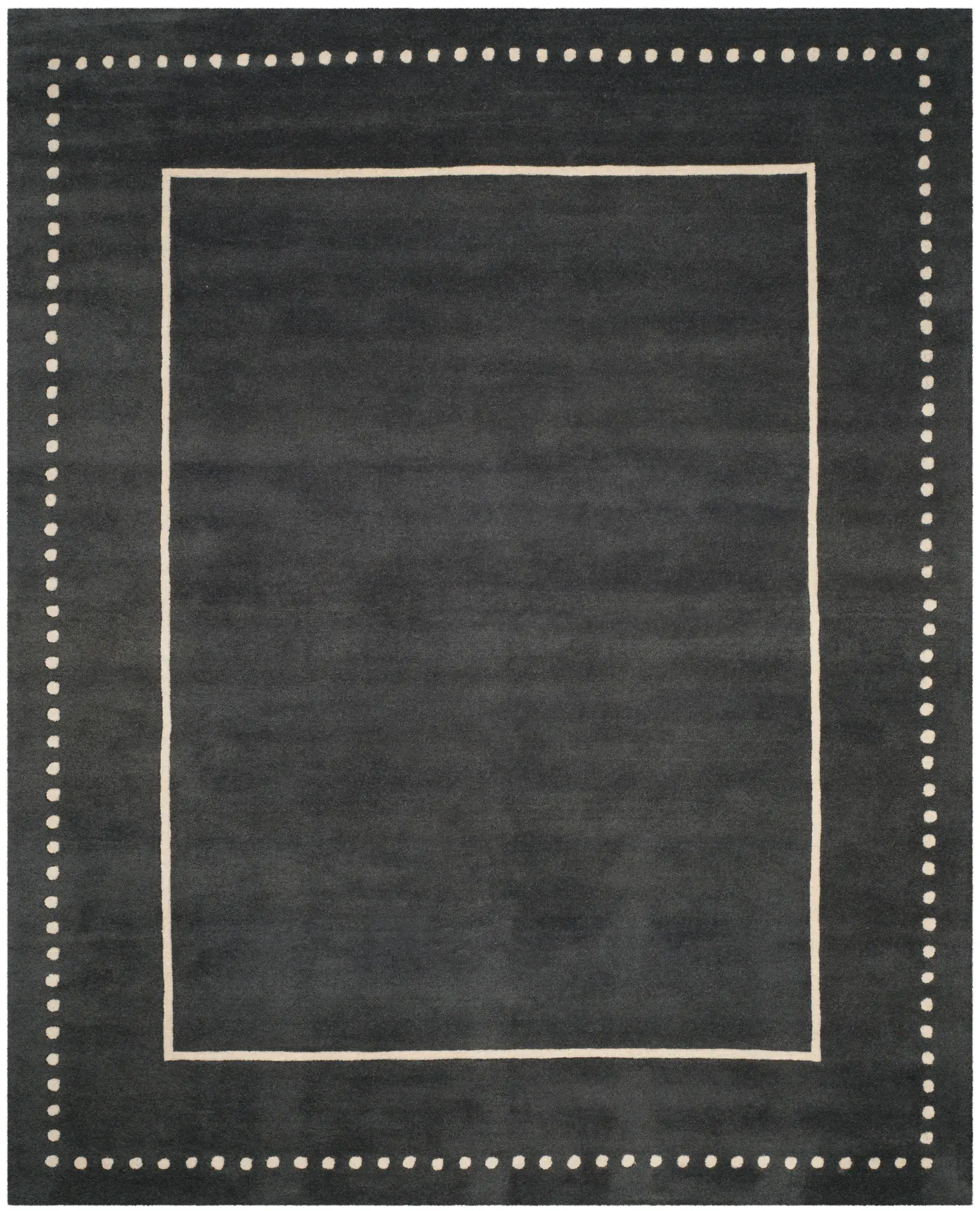 Bella Dotted Border Hand-Tufted Wool Rug