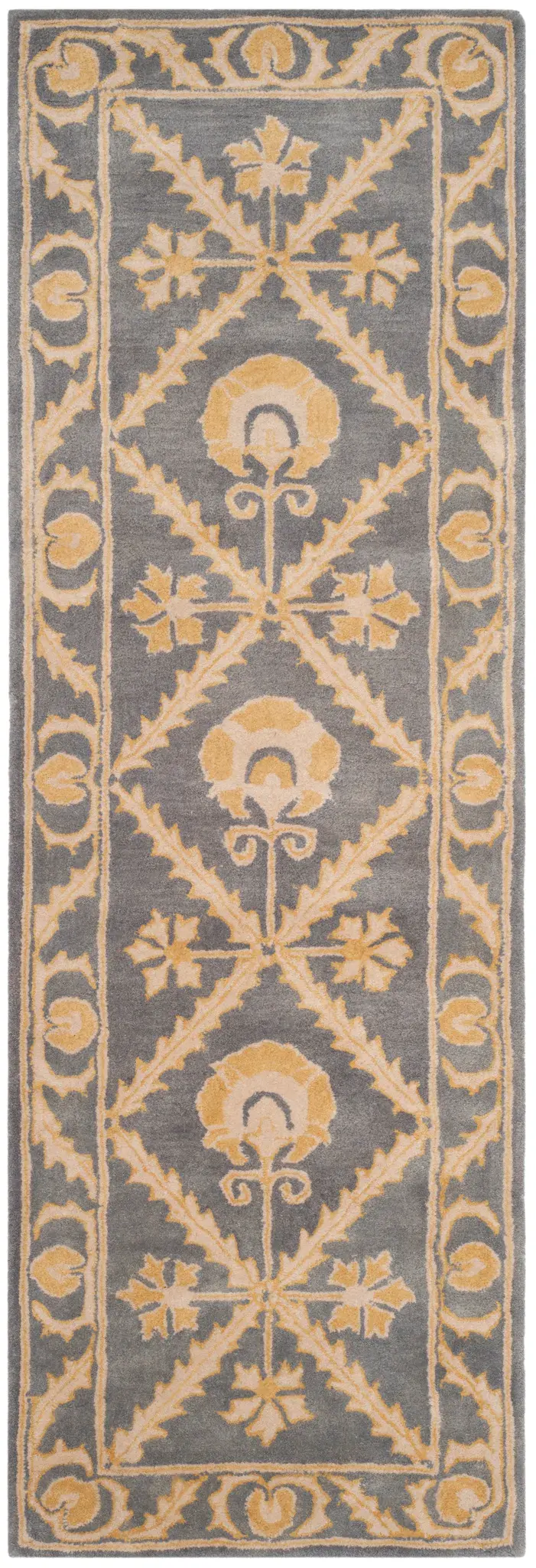 Bella Floral Lattice Hand-Tufted Wool Rug