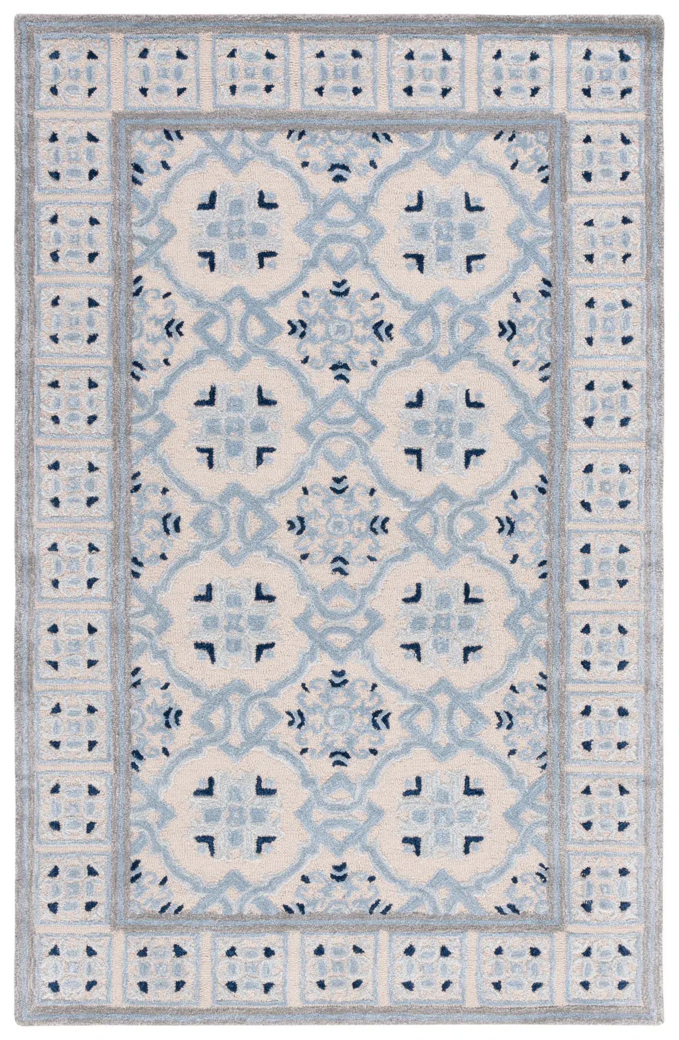 Bella Interlocking Trellis Hand-Tufted Rug