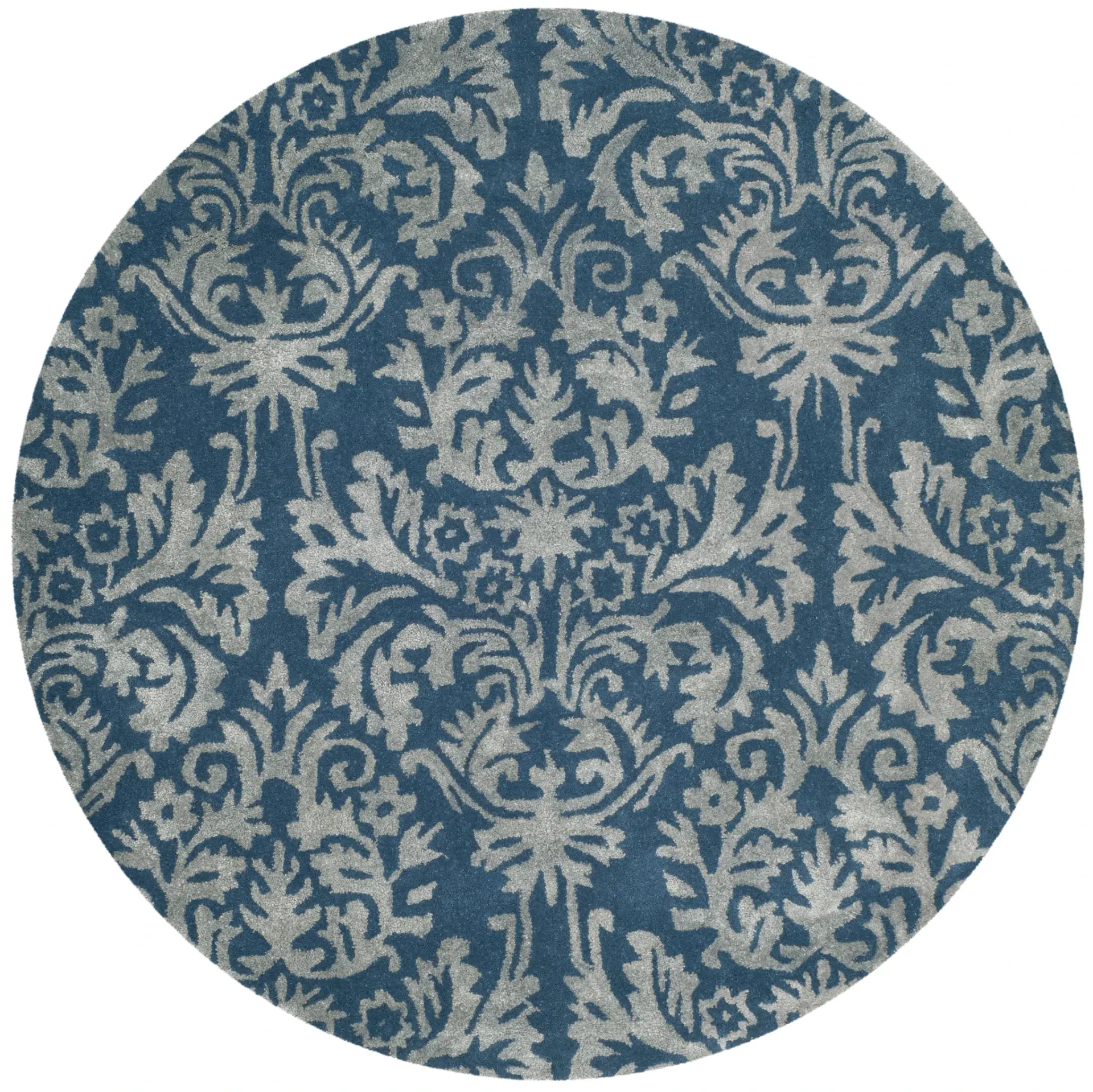 Bella Acanthus Damask Hand-Tufted Rug