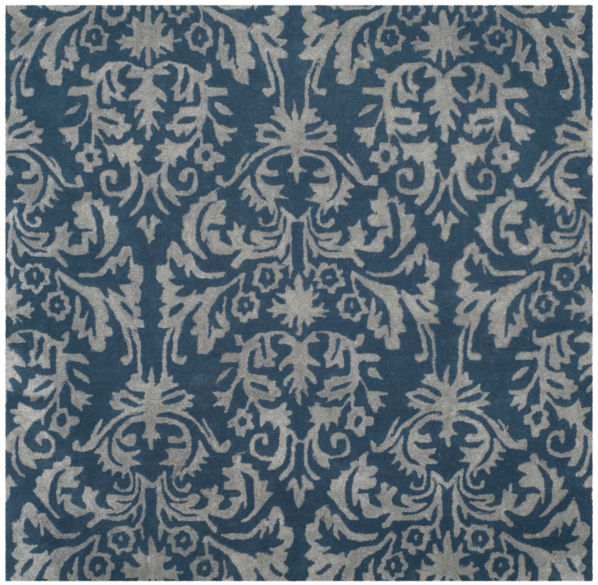 Bella Acanthus Damask Hand-Tufted Rug