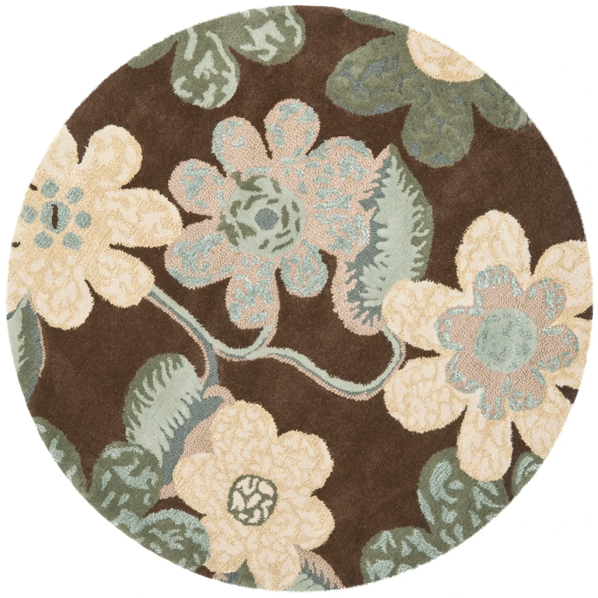 Bella Allover Floral Hand-Tufted Wool Rug