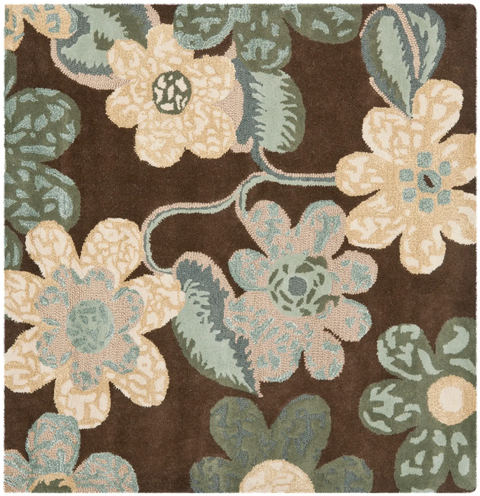 Bella Allover Floral Hand-Tufted Wool Rug