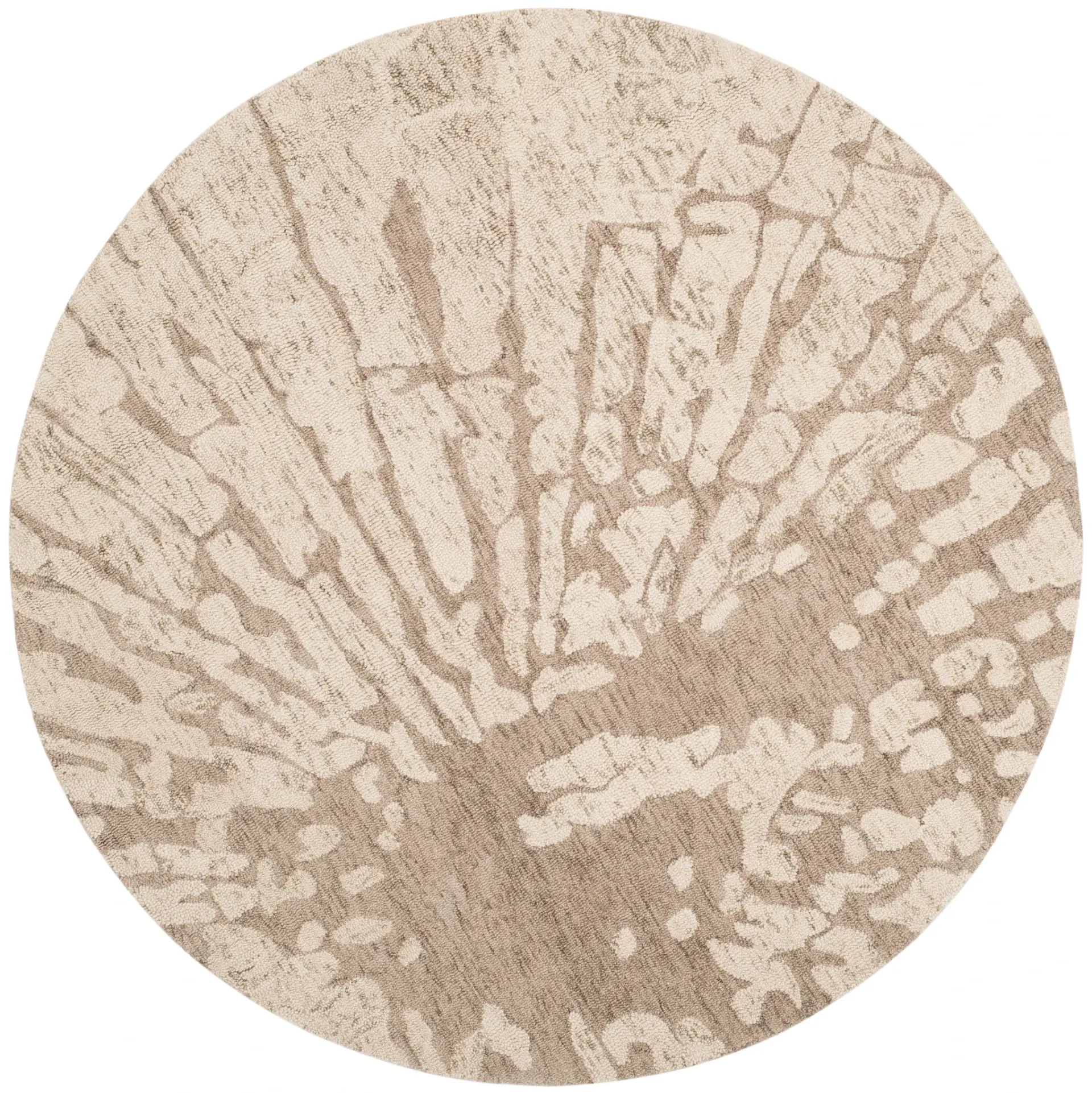 Bella Abstract Sunburst Hand-Tufted Wool Rug