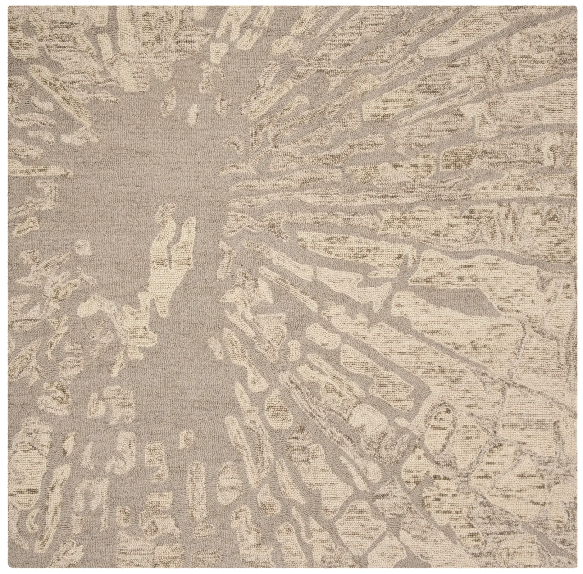 Bella Abstract Sunburst Hand-Tufted Wool Rug