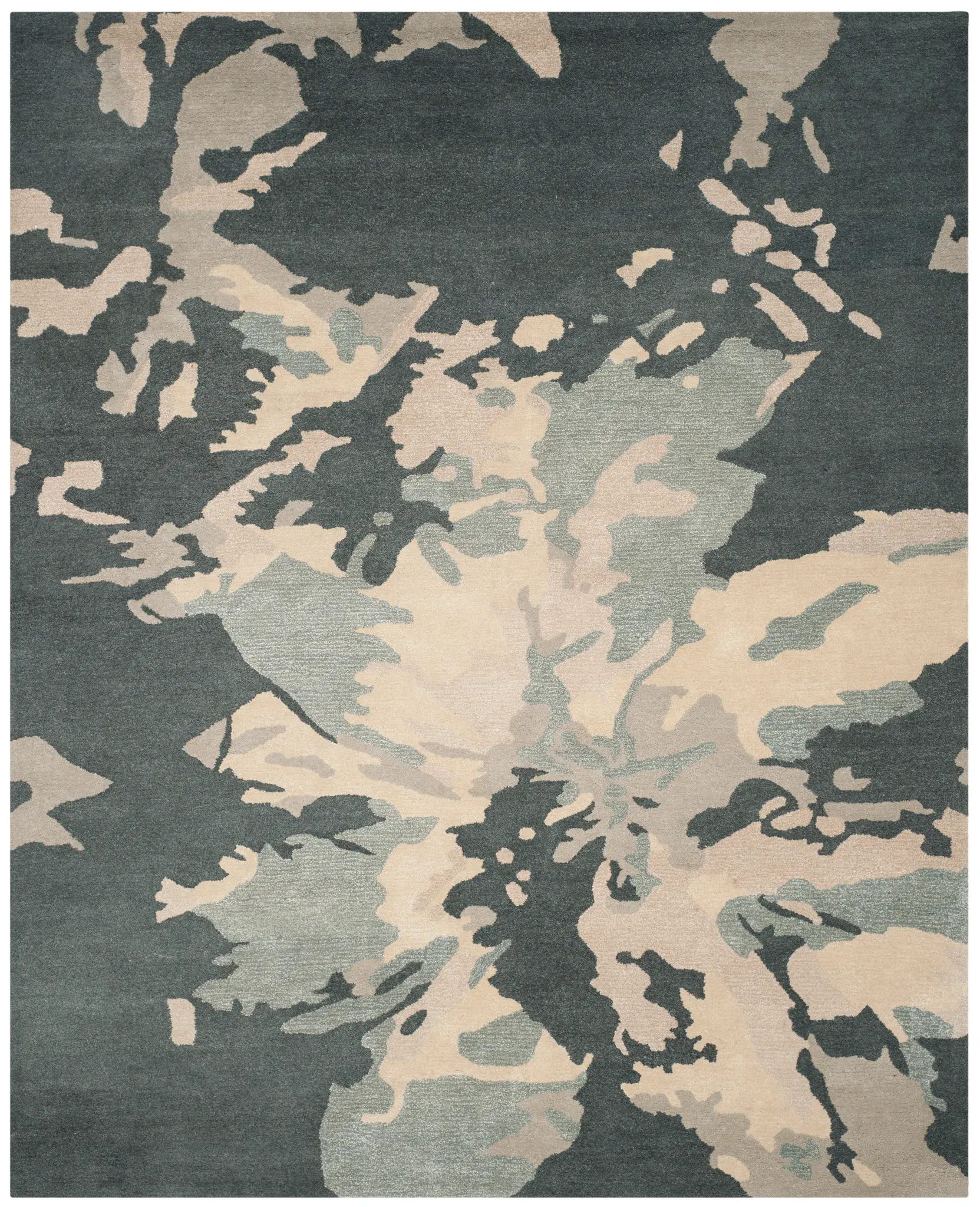 Bella Abstract Floral Hand-Tufted Rug