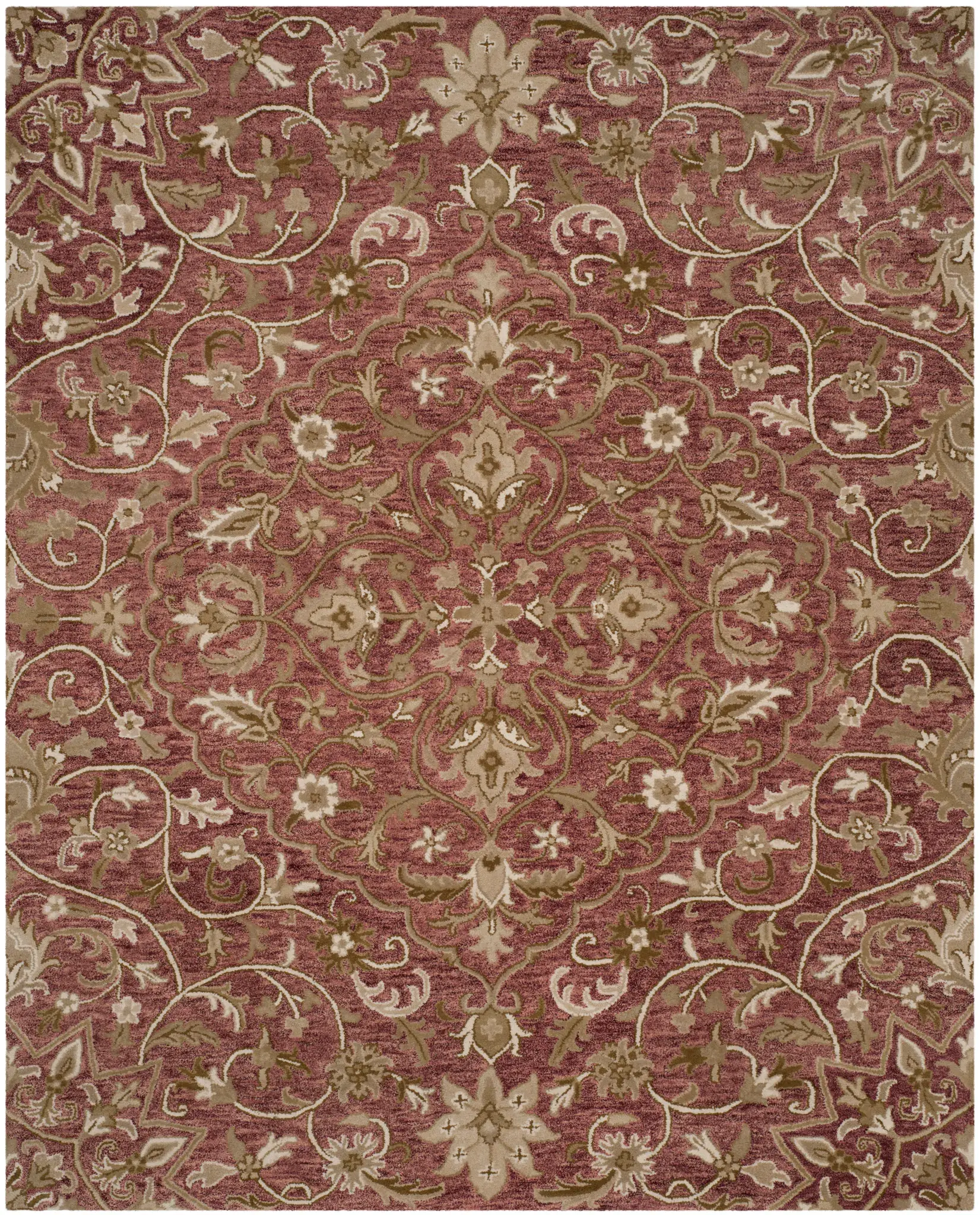 Bella Arabesque Medallion Hand-Tufted Wool Rug