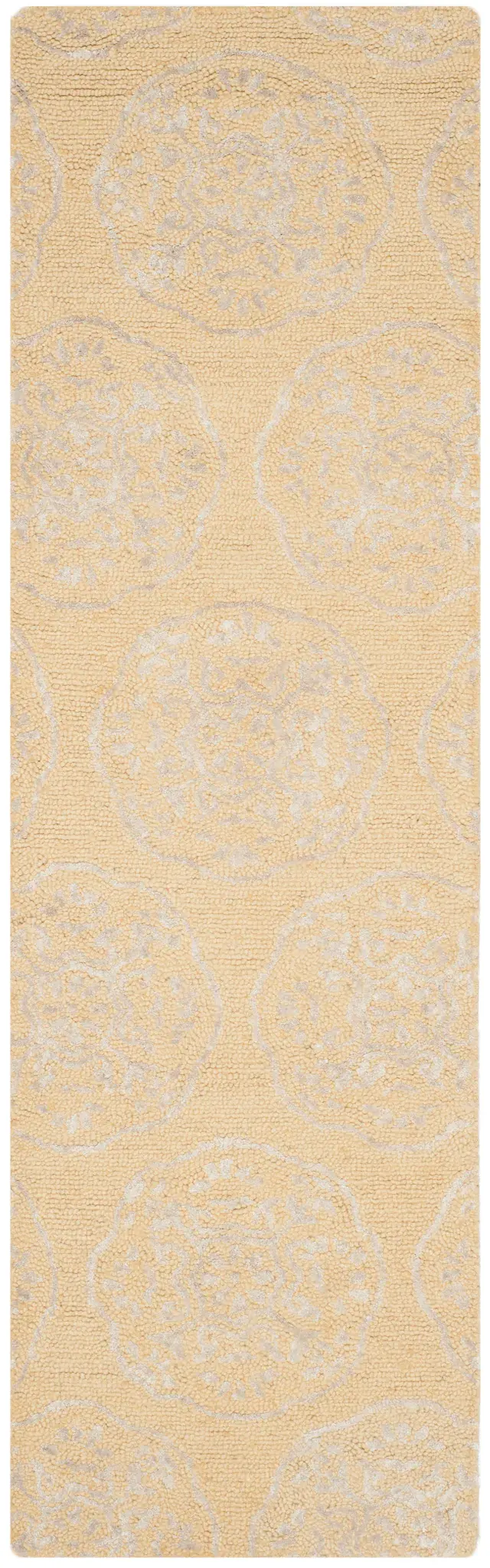 Bella Scalloped Medallion Hand-Tufted Wool Rug