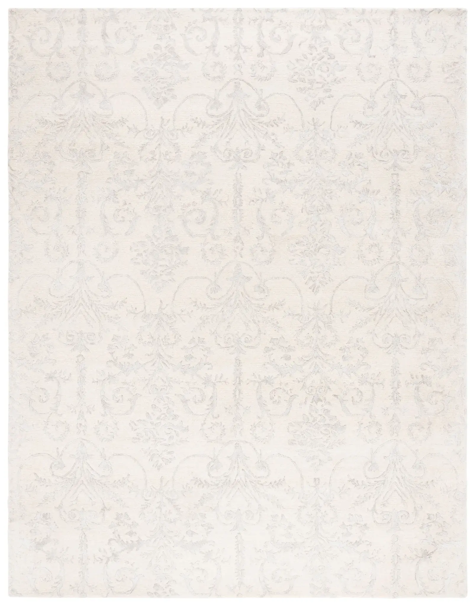 Bella Faded Damask Hand-Tufted Rug