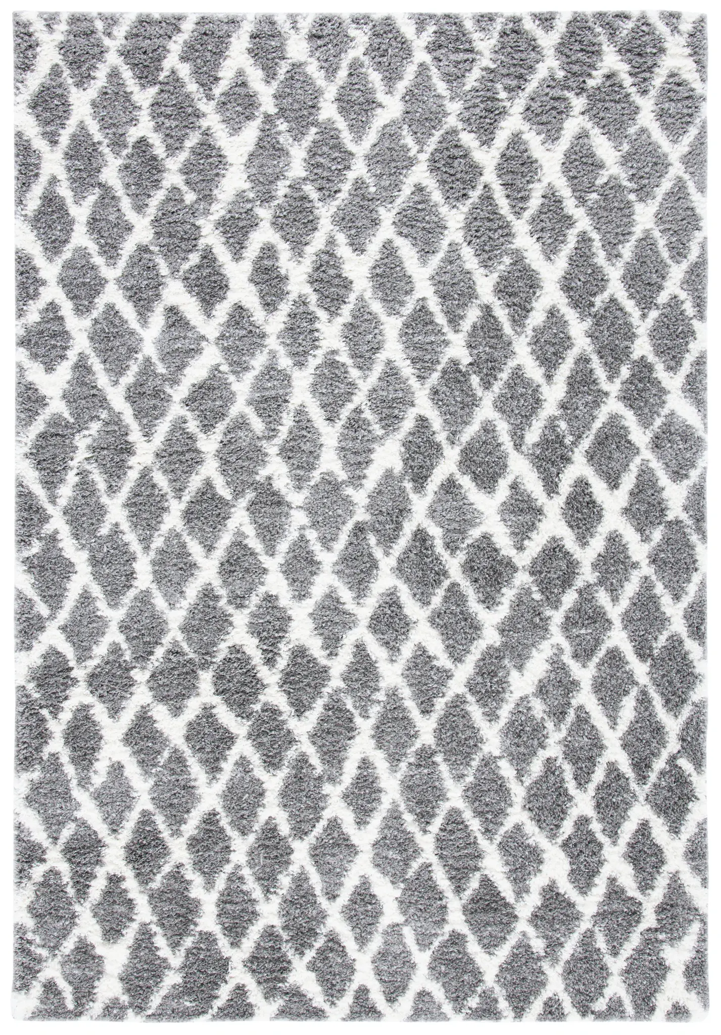 Berber Allover Diamond Shag Rug