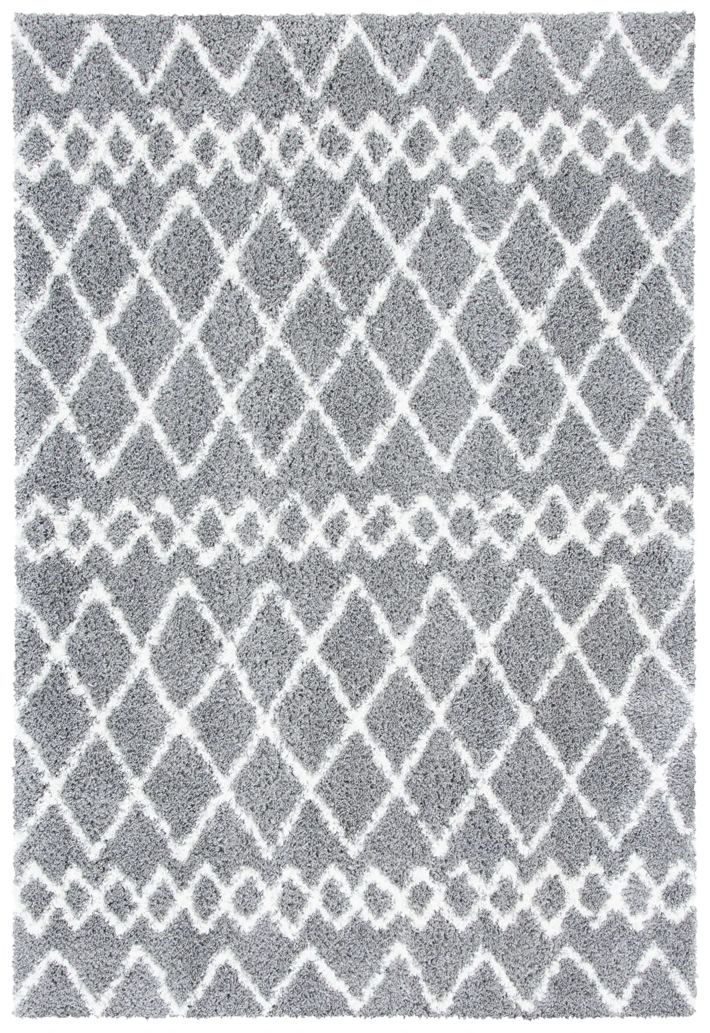 Berber Diamond Trellis Shag Rug