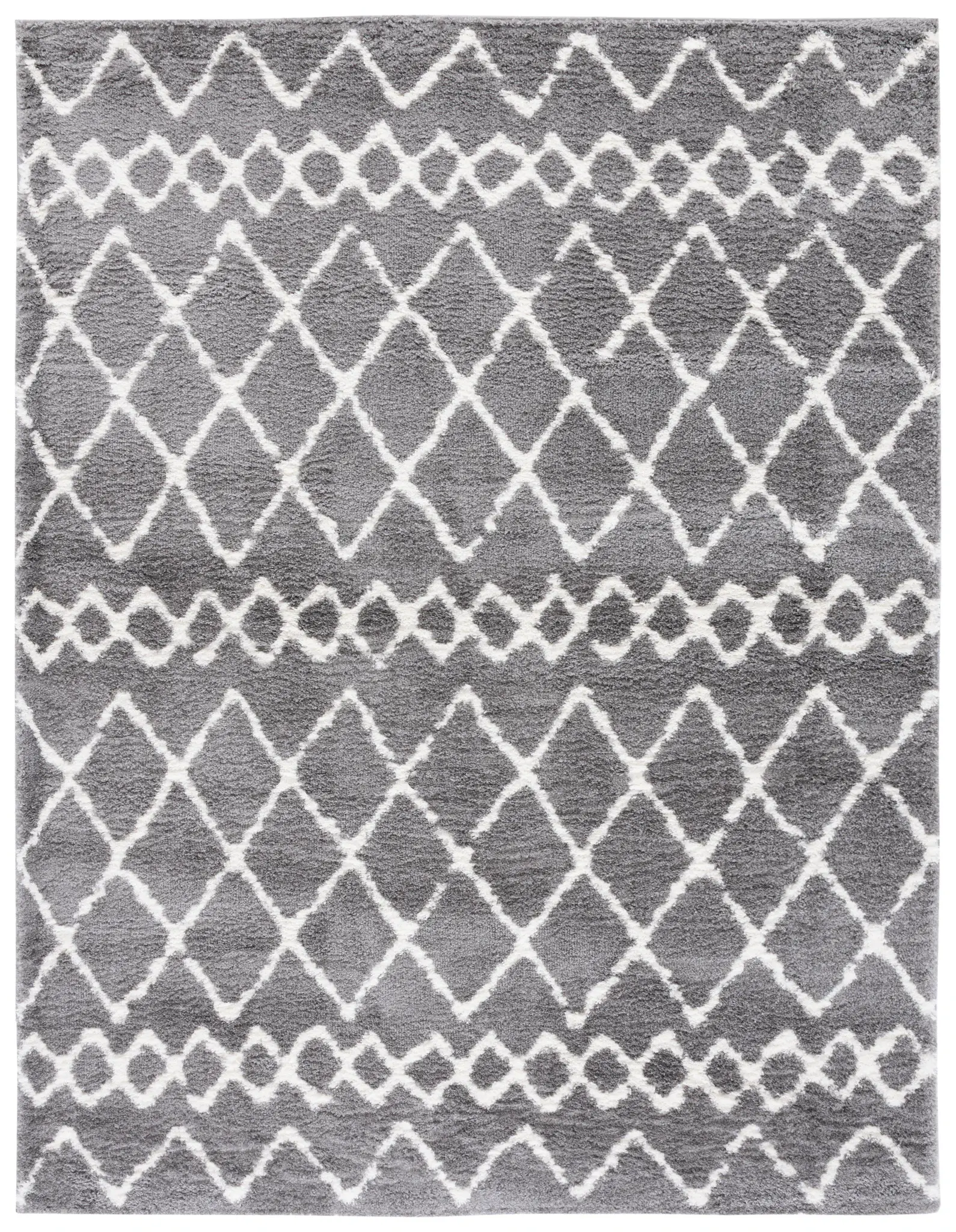 Berber Diamond Trellis Shag Rug