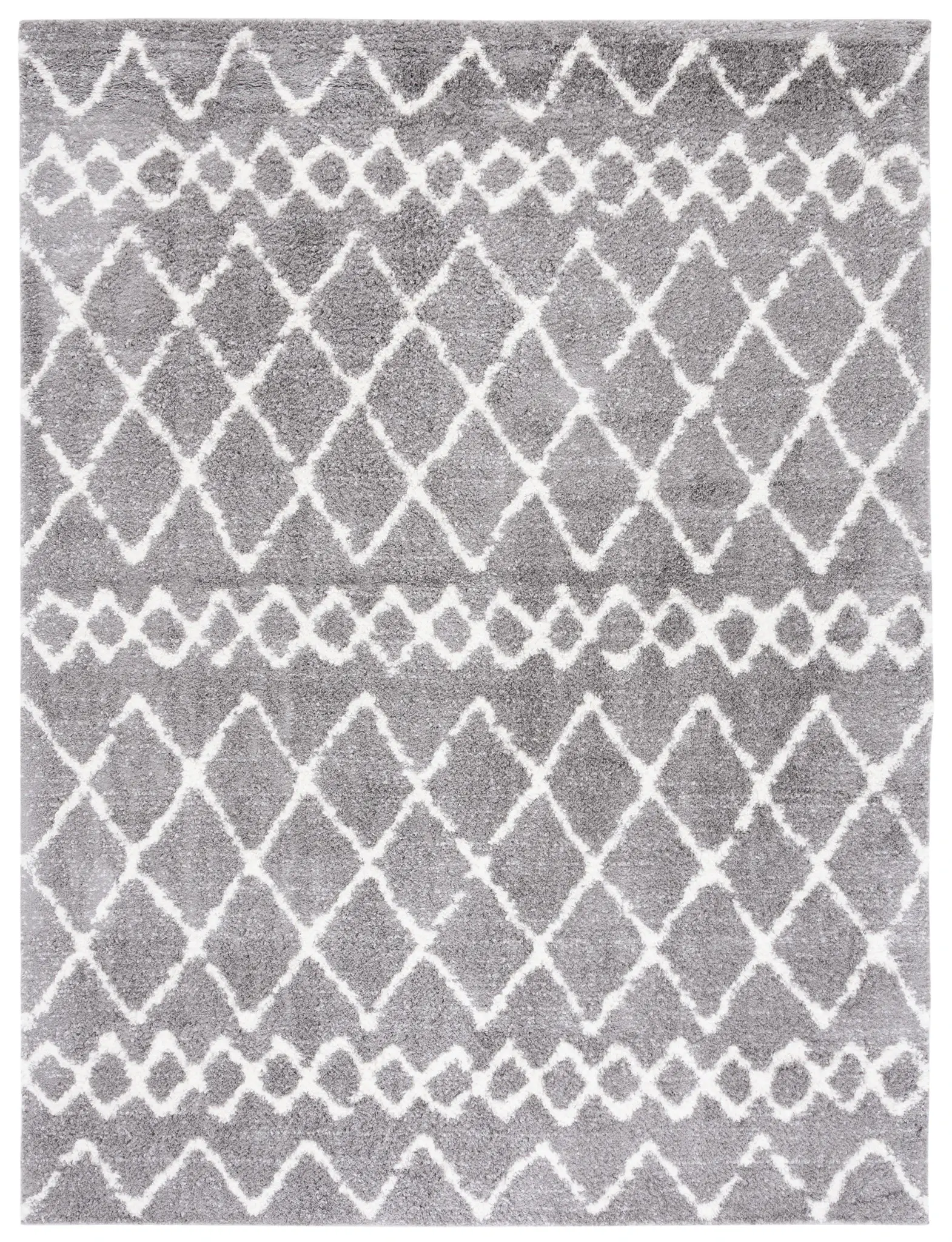 Berber Diamond Trellis Shag Rug
