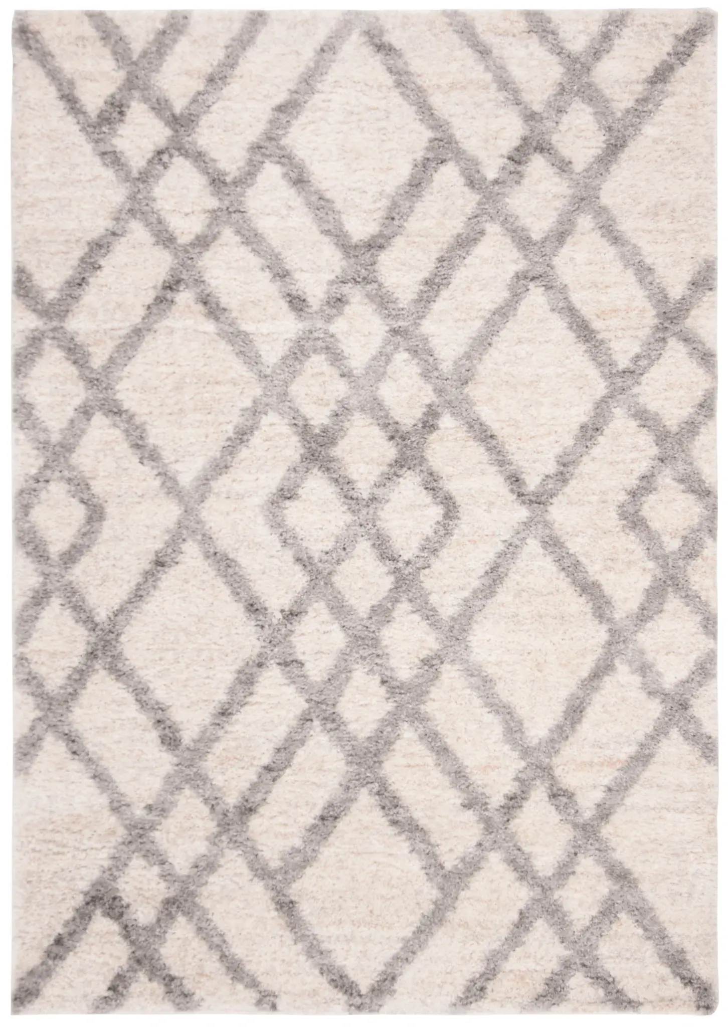 Berber Shag Diamond Trellis Rug