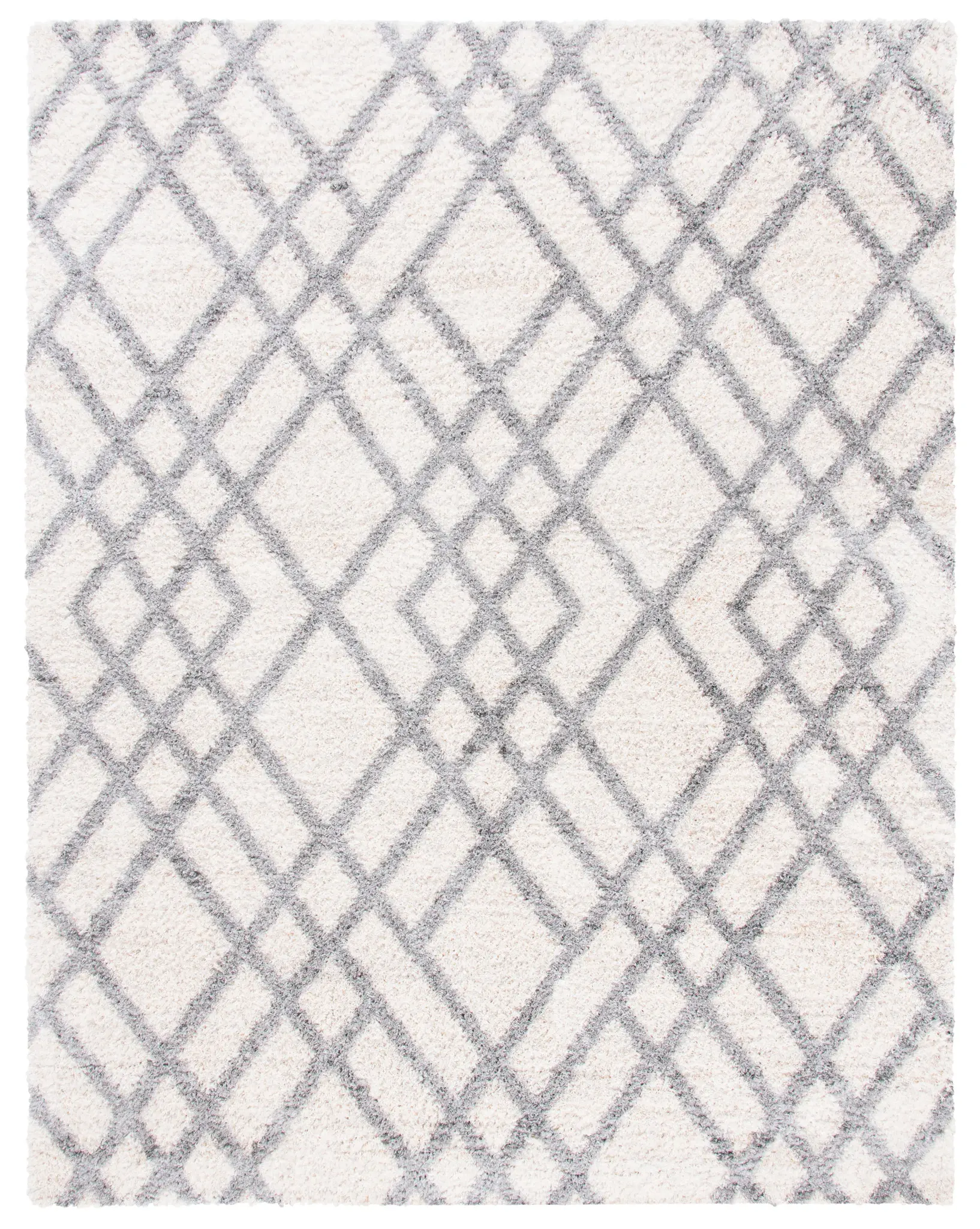 Berber Shag Diamond Trellis Rug