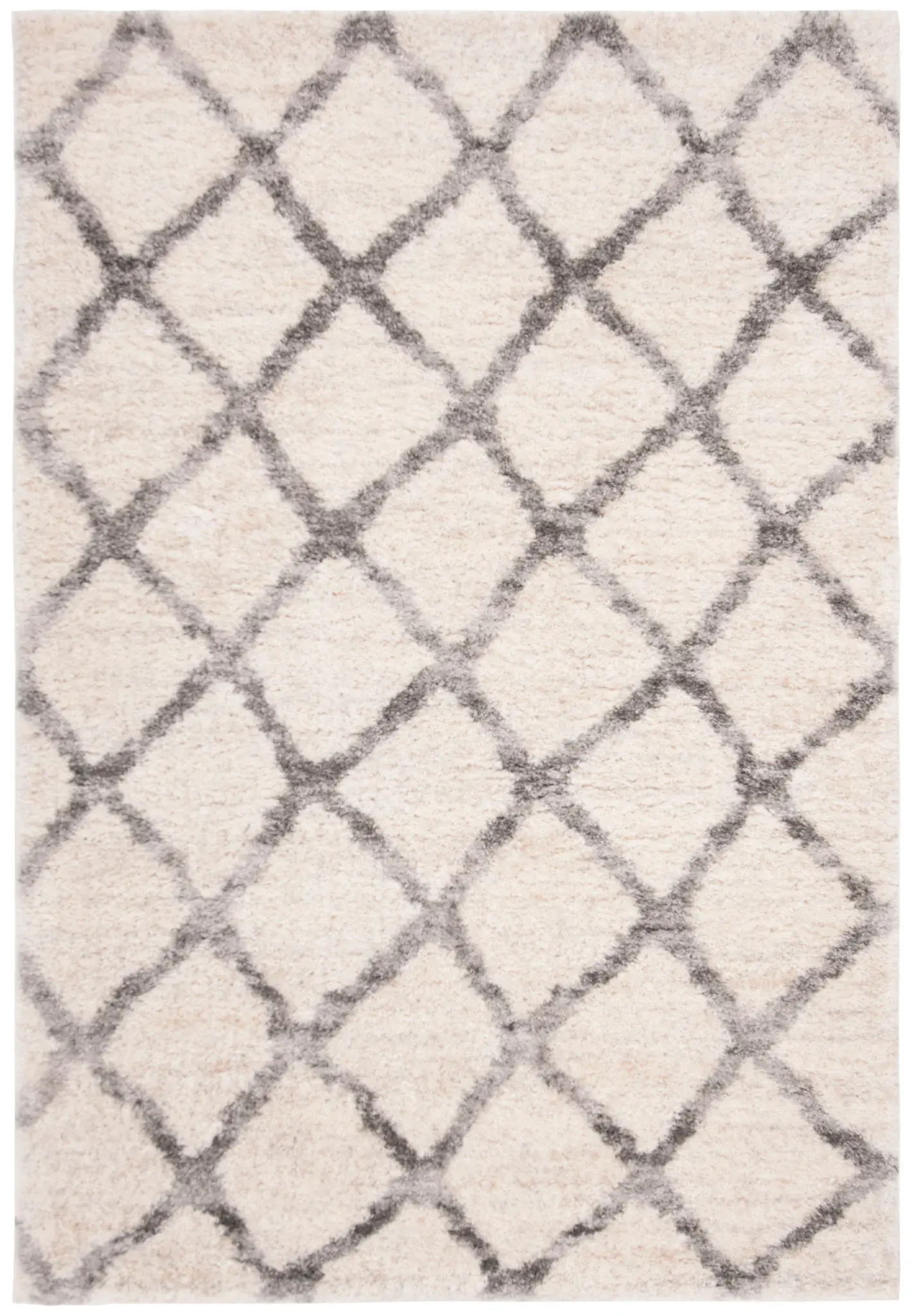 Berber Shag Lattice Trellis Rug