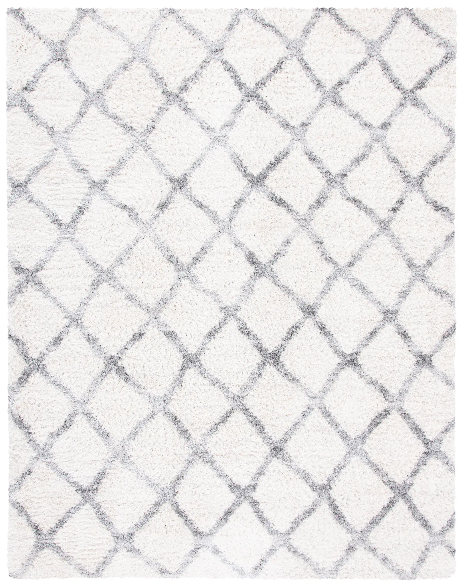 Berber Shag Lattice Trellis Rug