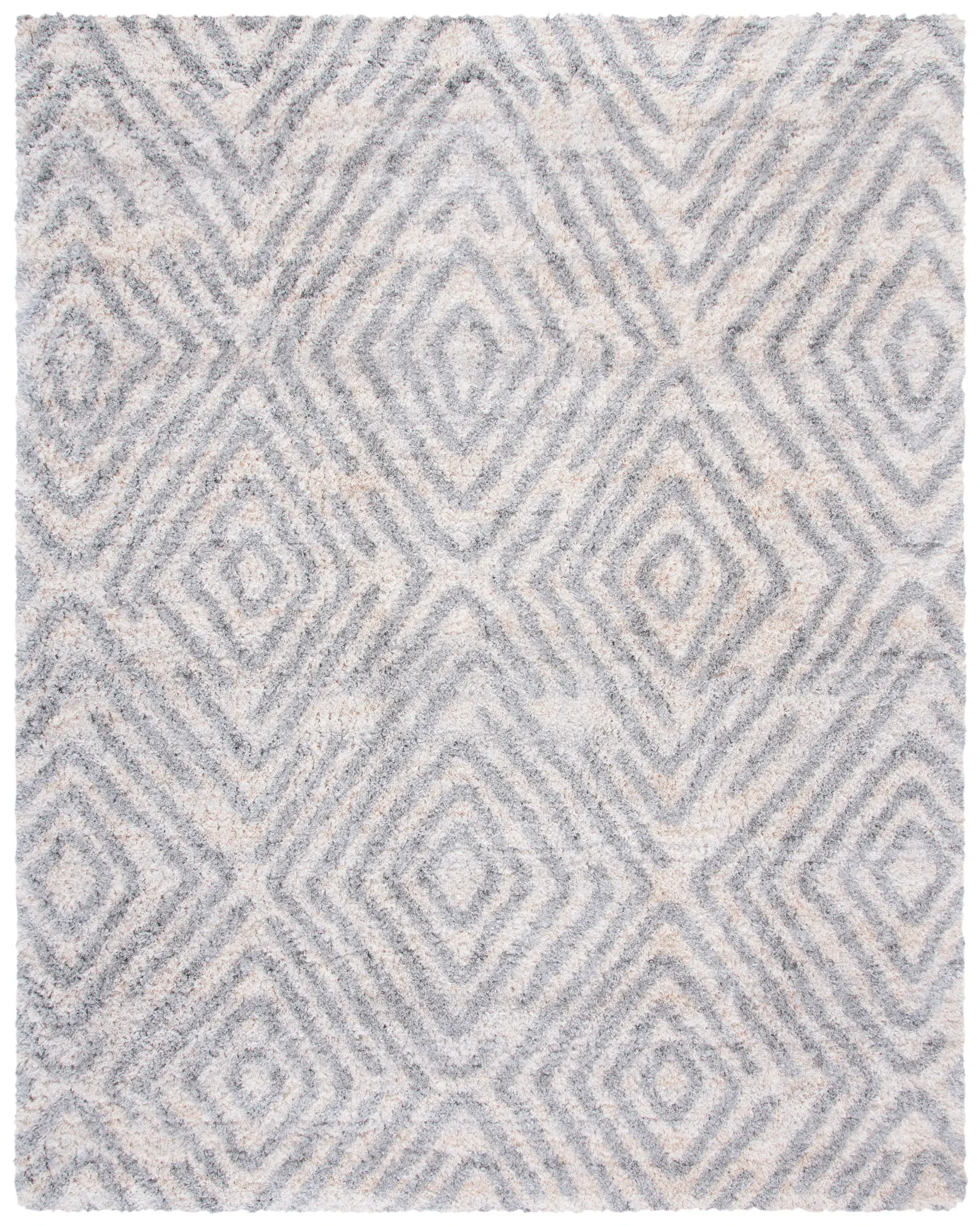 Berber Nested Diamond Shag Rug