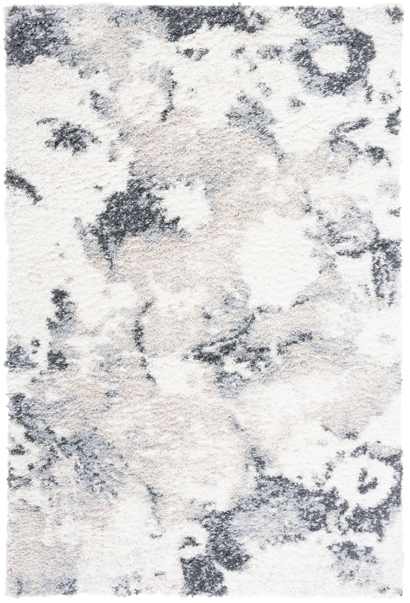 Berber Abstract Marbled Shag Rug