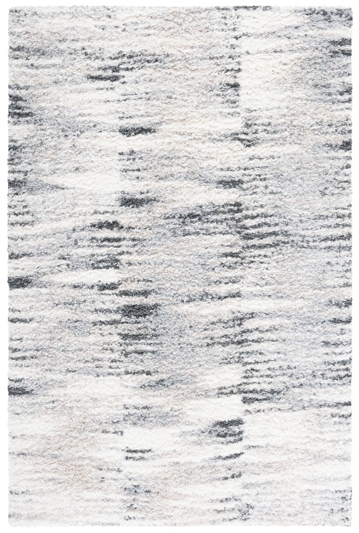 Berber Linear Stripe Shag Rug
