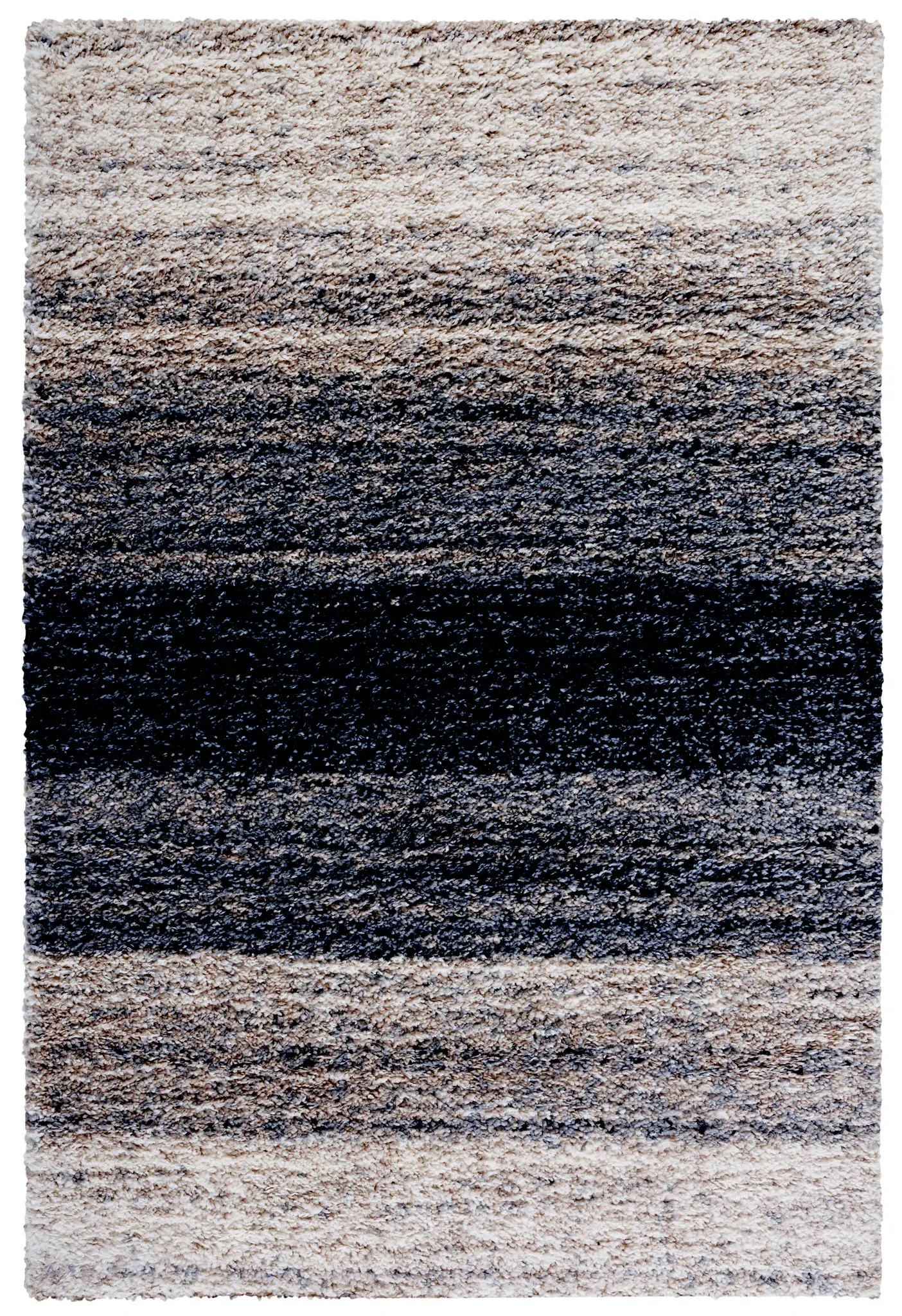 Berber Ombre Stripe Shag Rug