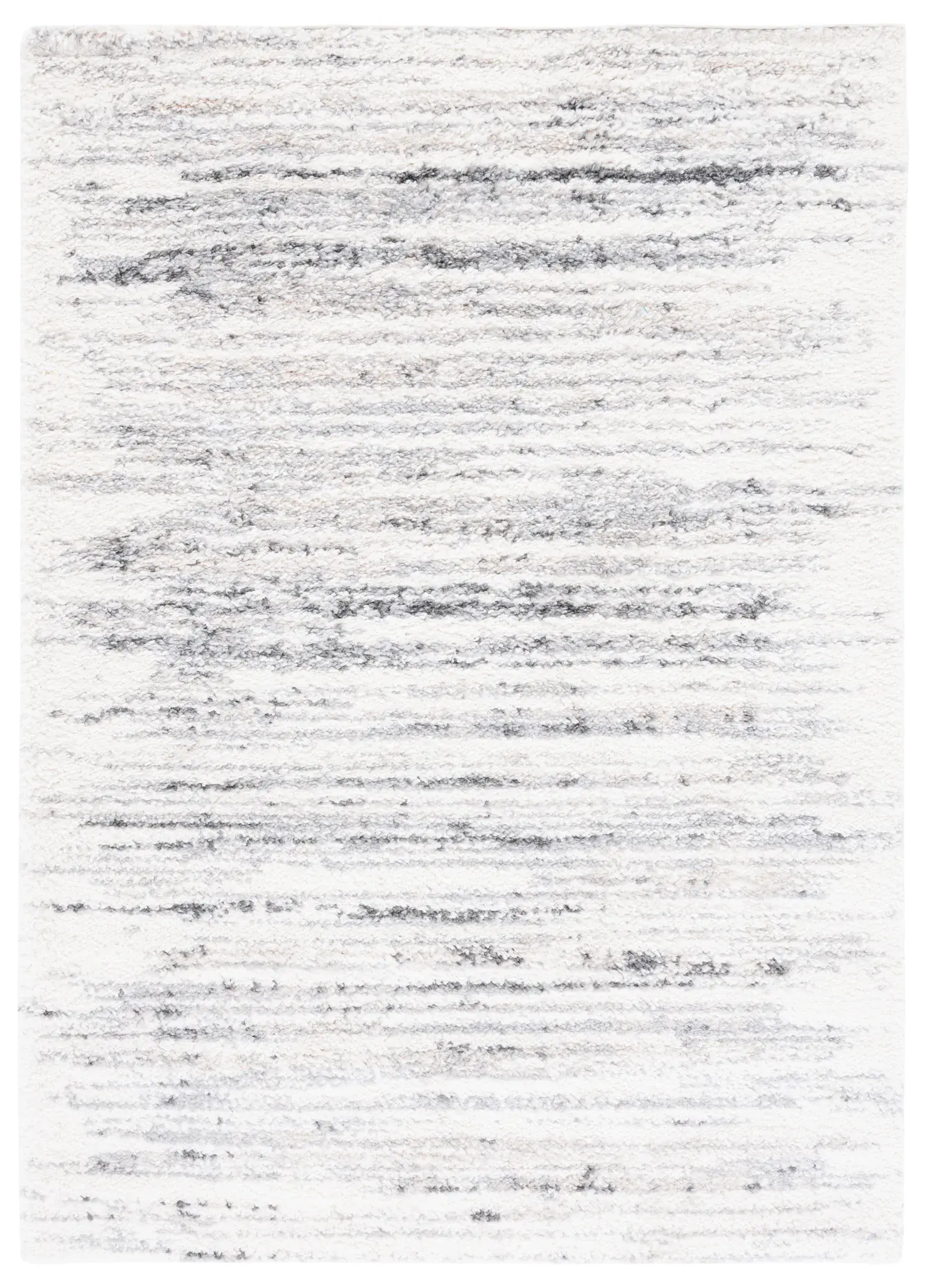 Berber Faded Stripe Shag Rug