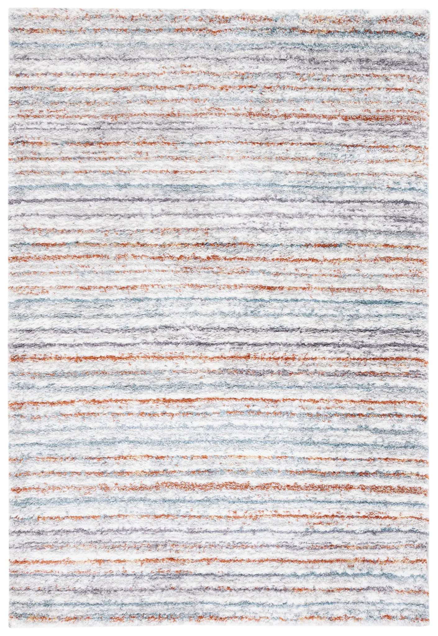 Berber Fine Stripe Shag Rug