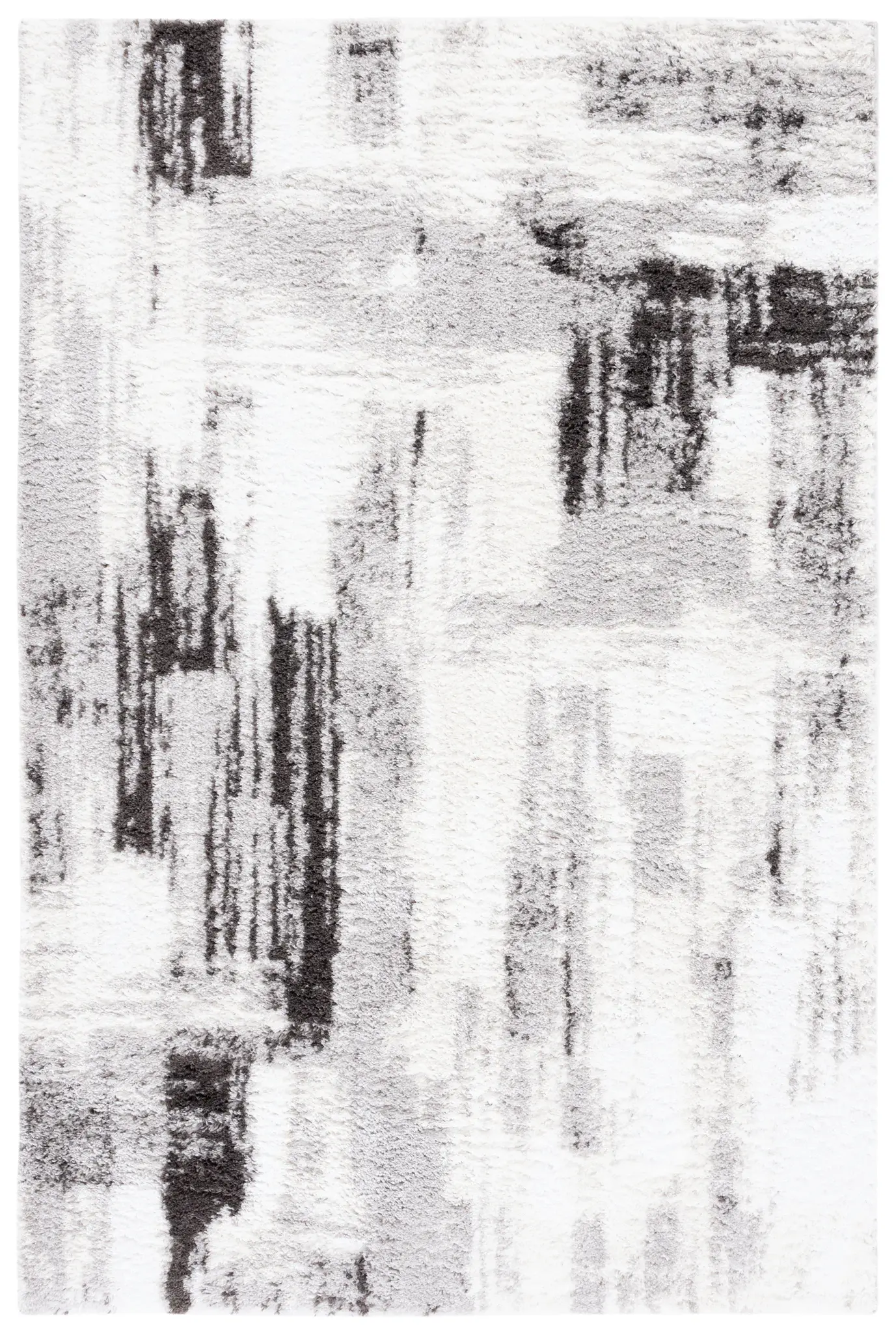 Berber Abstract Block Shag Rug