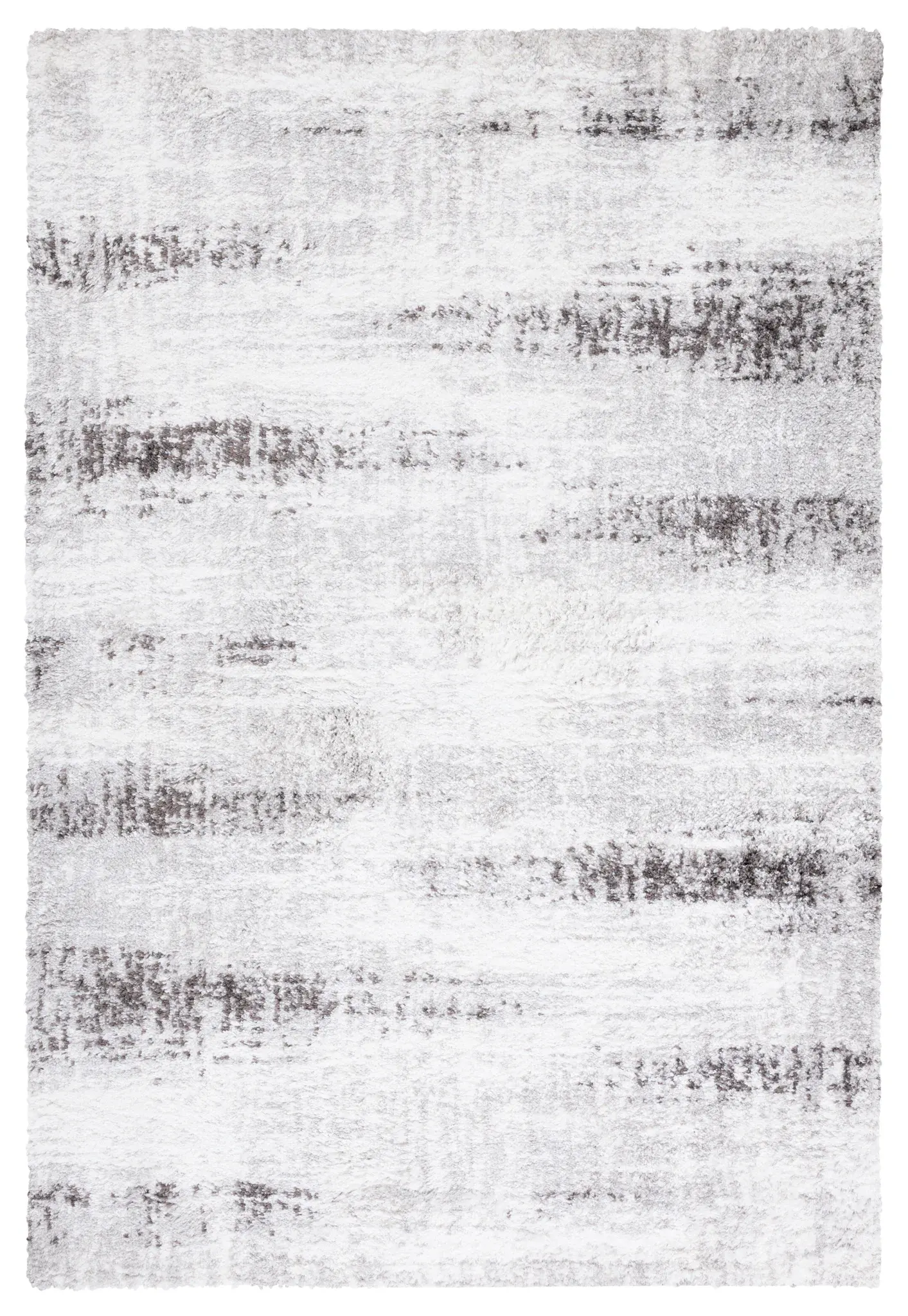 Berber Textured Stripe Shag Rug
